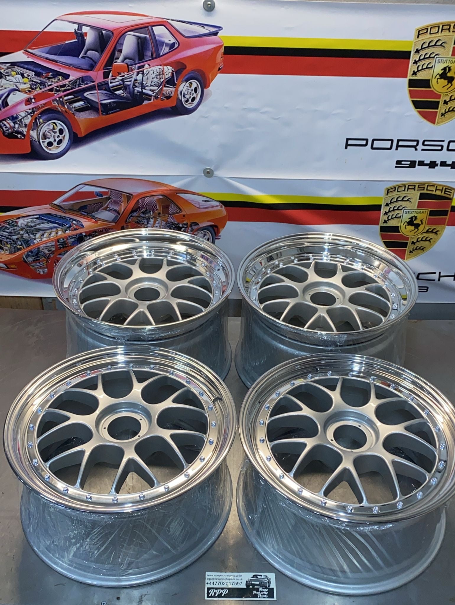 Porsche 997 set of 18” BBS Cup Wheels, refurbished – Rare Porsche Parts