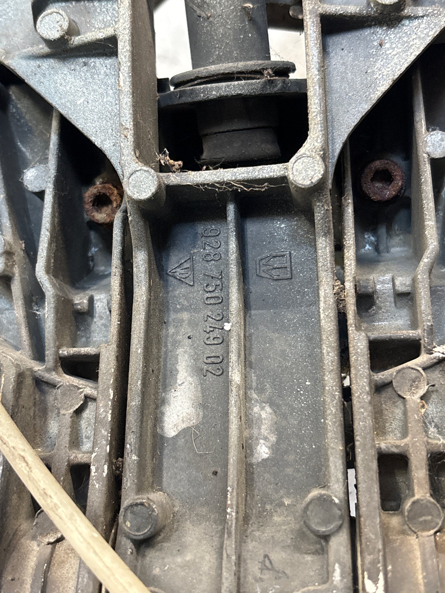 Porsche 928 right headlight swivel frame 92875024902 92875024302 used