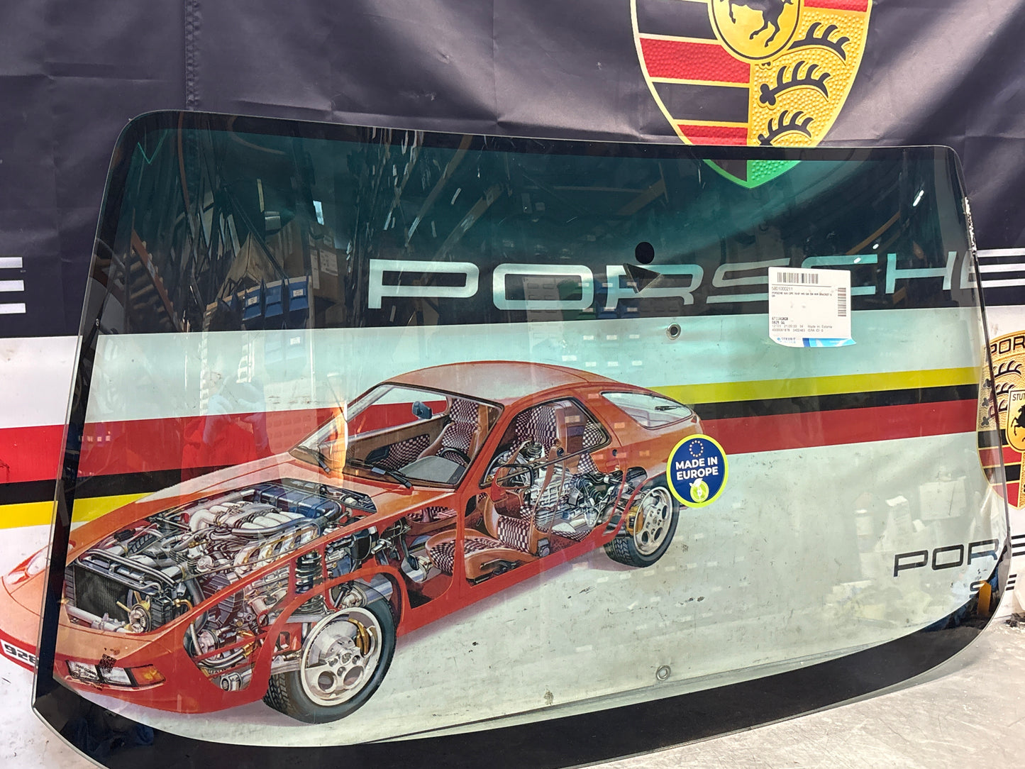 Porsche 924 / 944 early front windscreen 477845011F, new