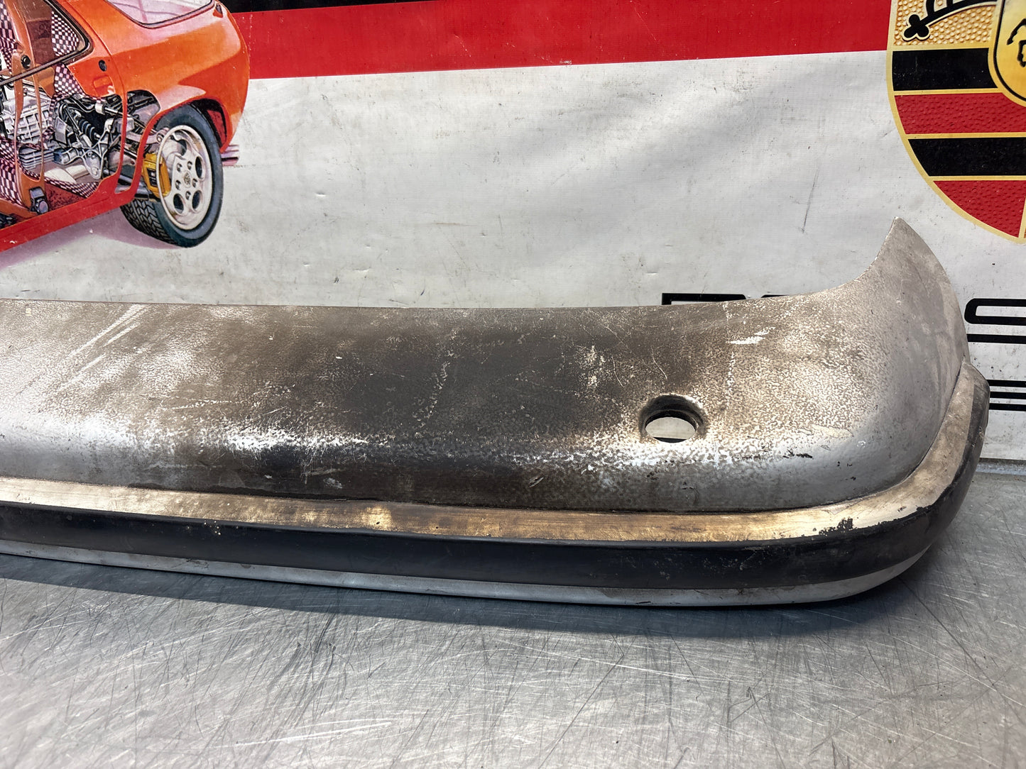 Porsche 924/924S rear bumper, used 477807313