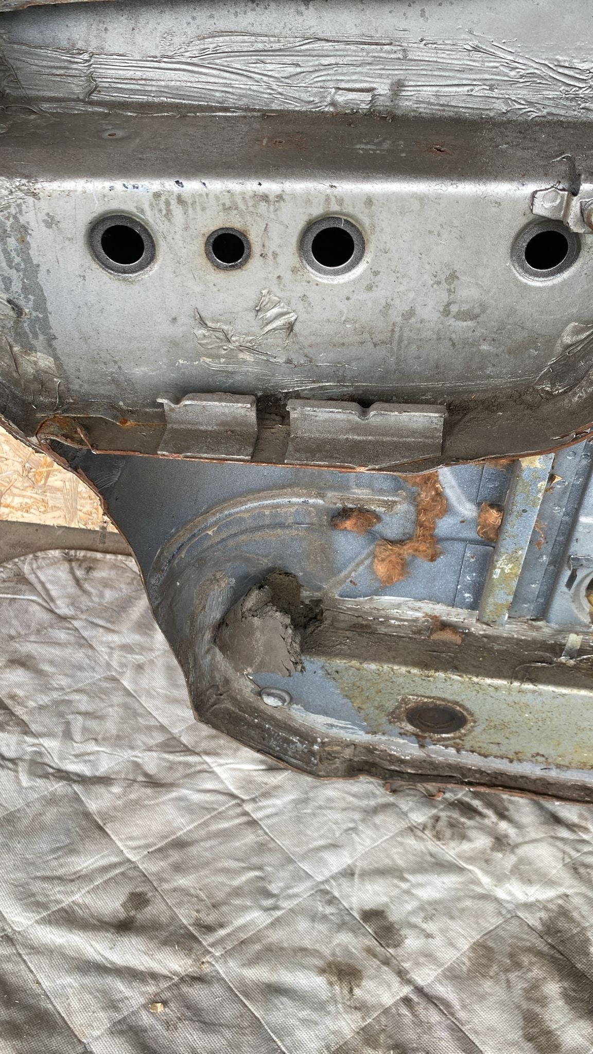 Porsche 924 Right Sill section, 477809848B cut