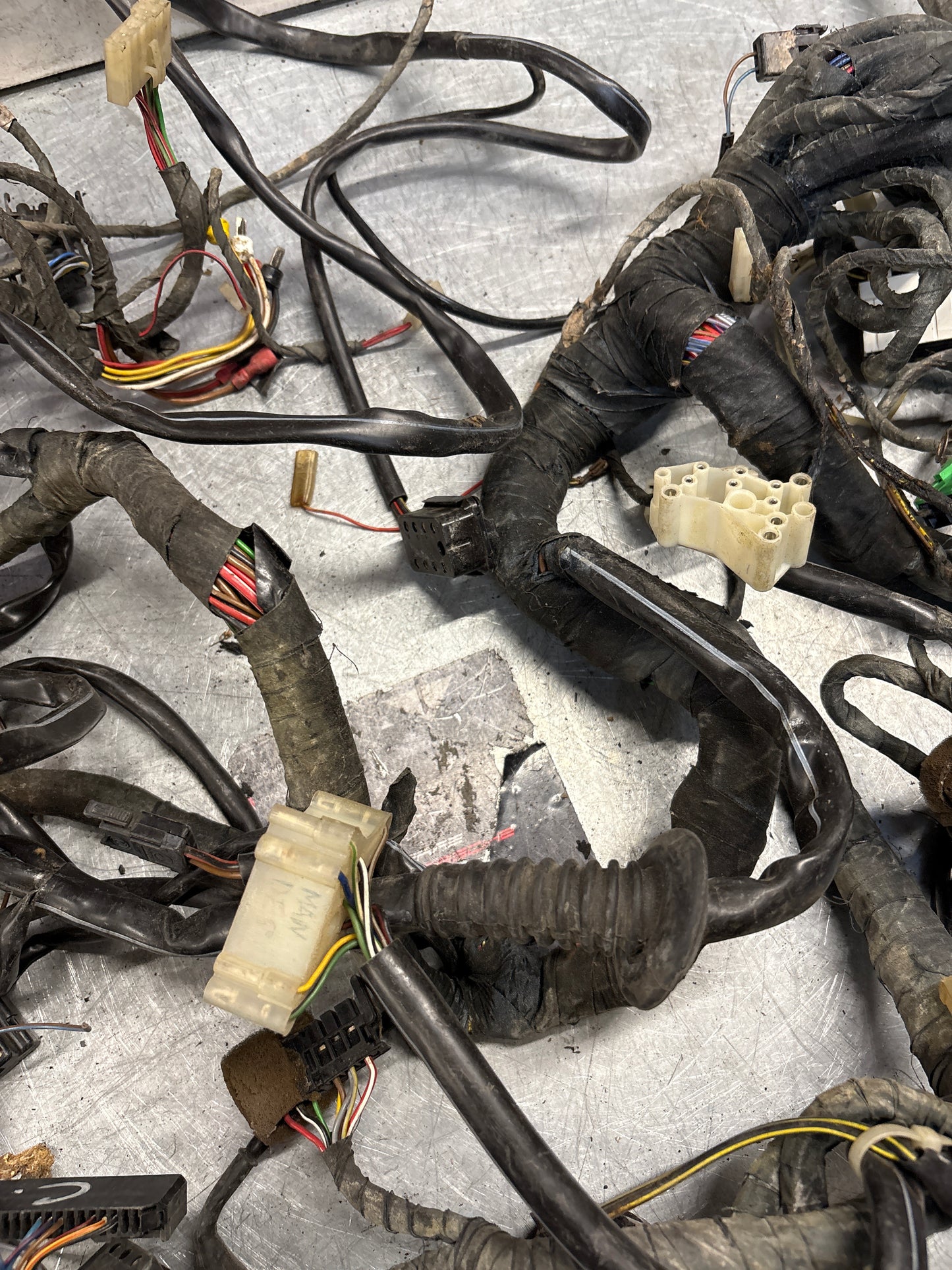 Porsche 944 Turbo 86- LHD Interior / Dashboard wiring loom, used 95161200604