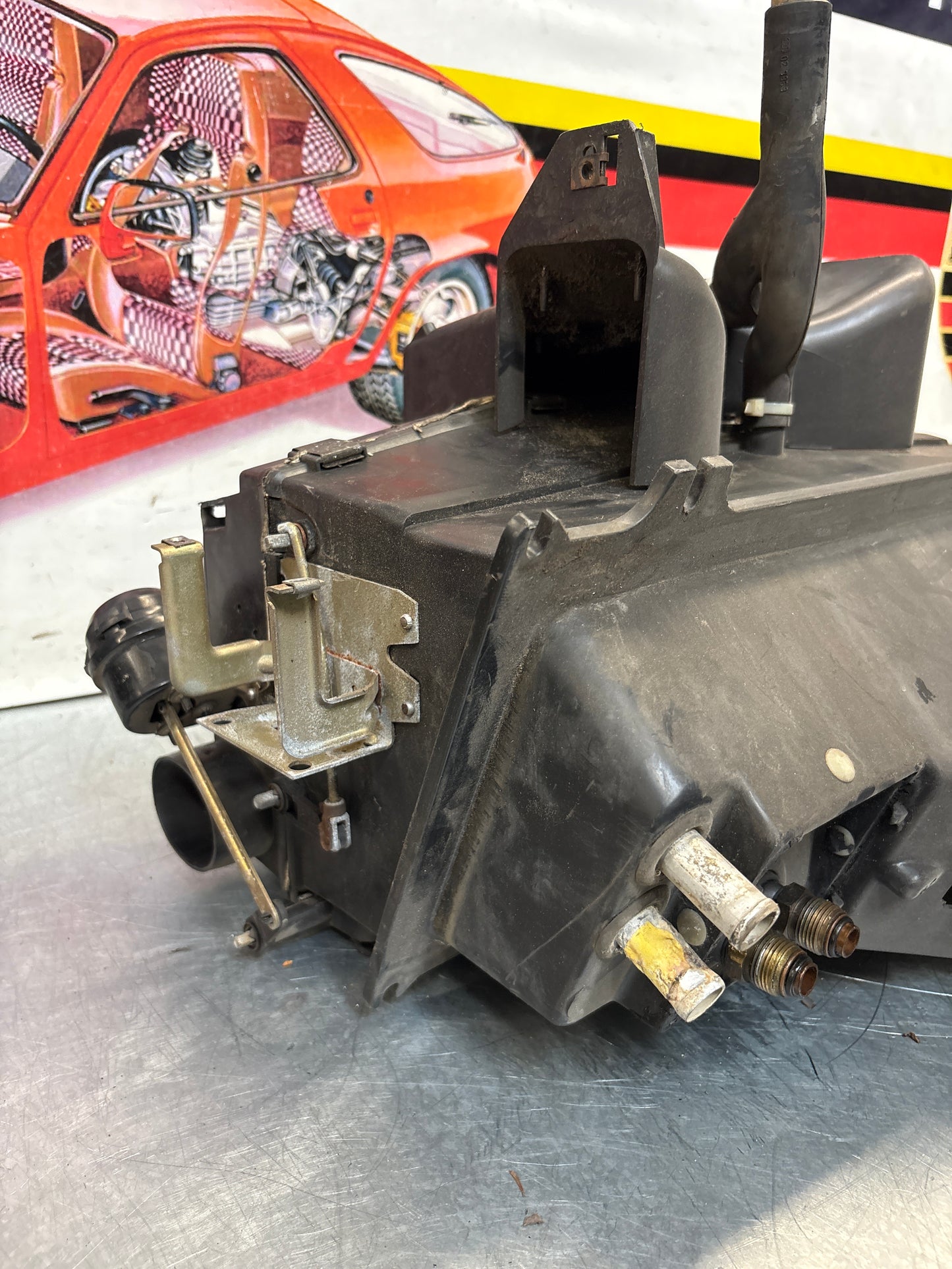 Porsche 928 heater box, LHD, 92857303604, used