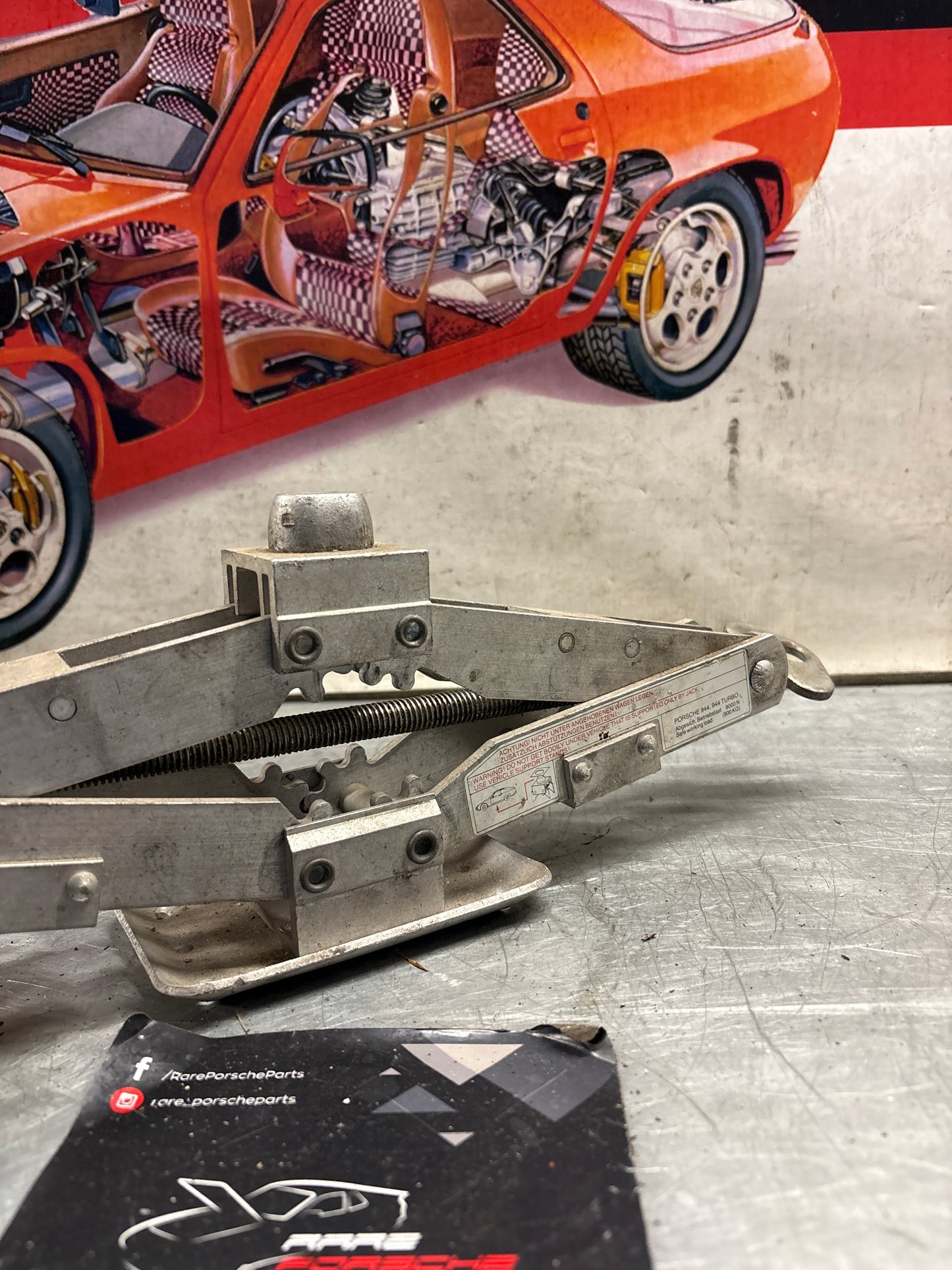 Porsche 944 / 944 Turbo spare tire jack lift, used