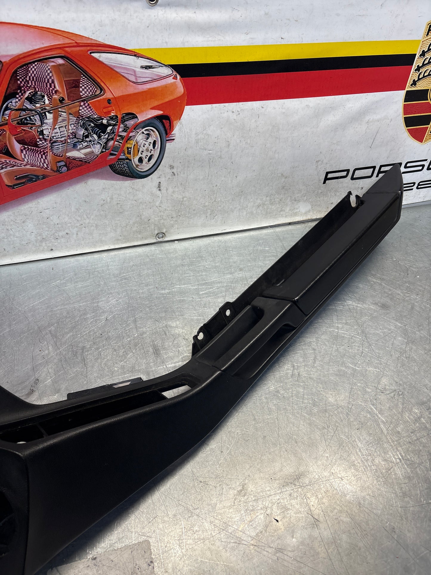 Porsche 928 black door armrest, right, off side, 92855510203, used