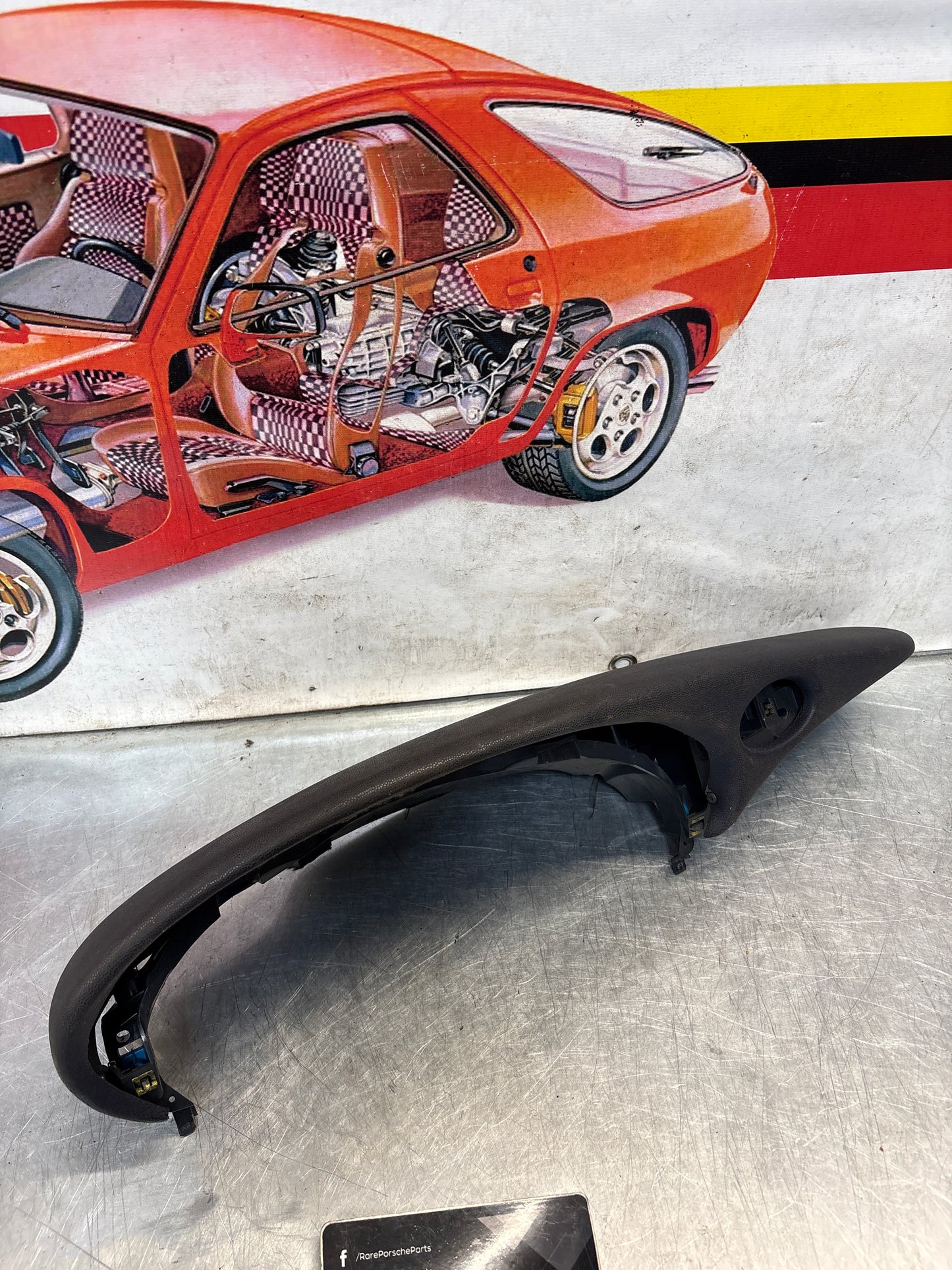 Porsche 911 996 dasboard cluster trim, used, black 99655205902