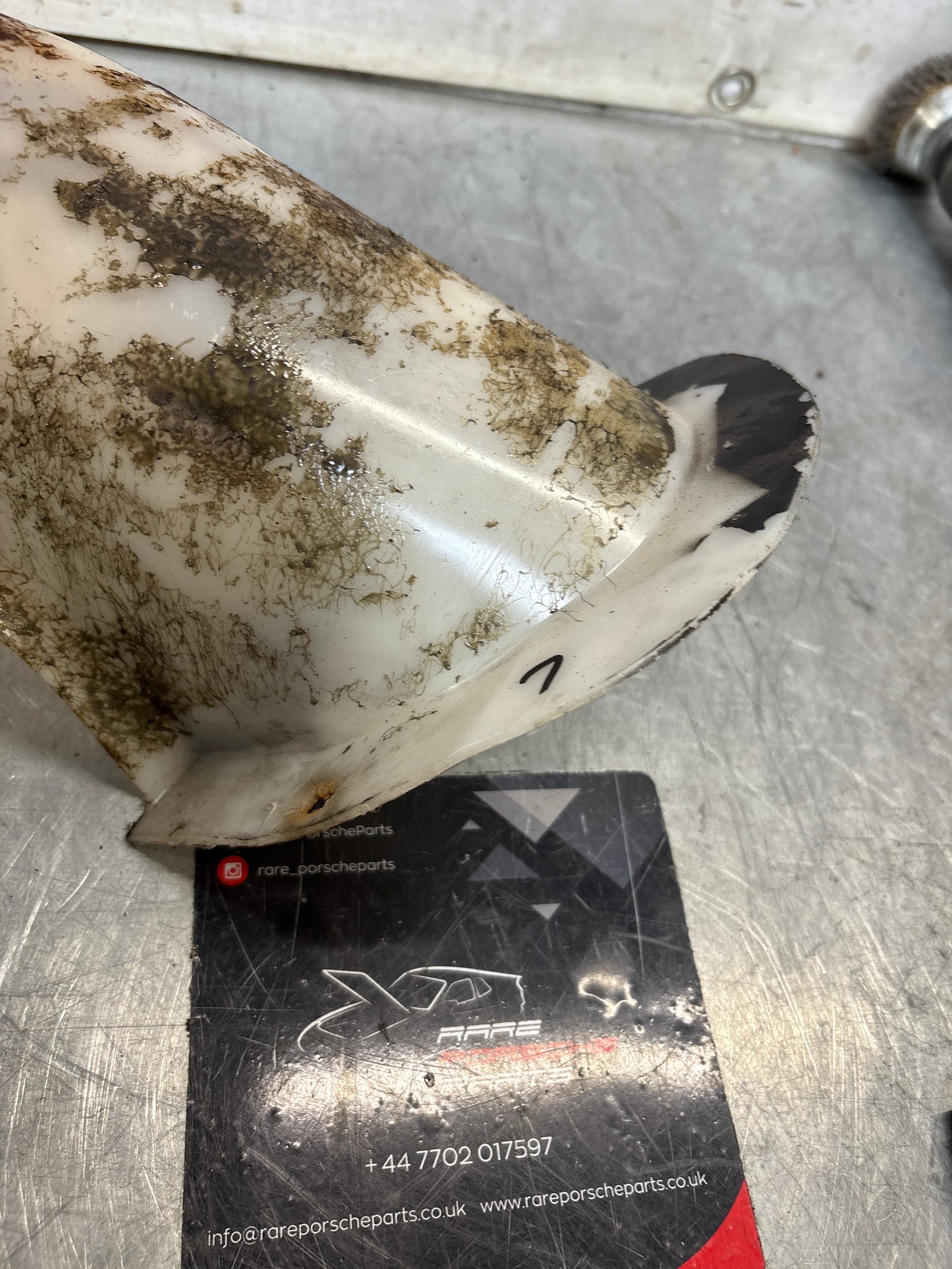 Porsche 924 76-79 filler neck cover, used 477201347C