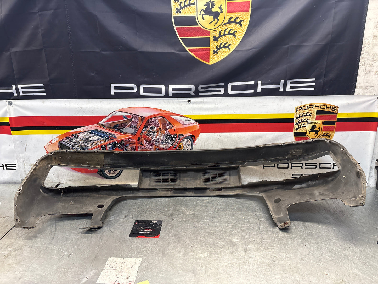 Porsche 928 front bumper cover panel, used 92850501306