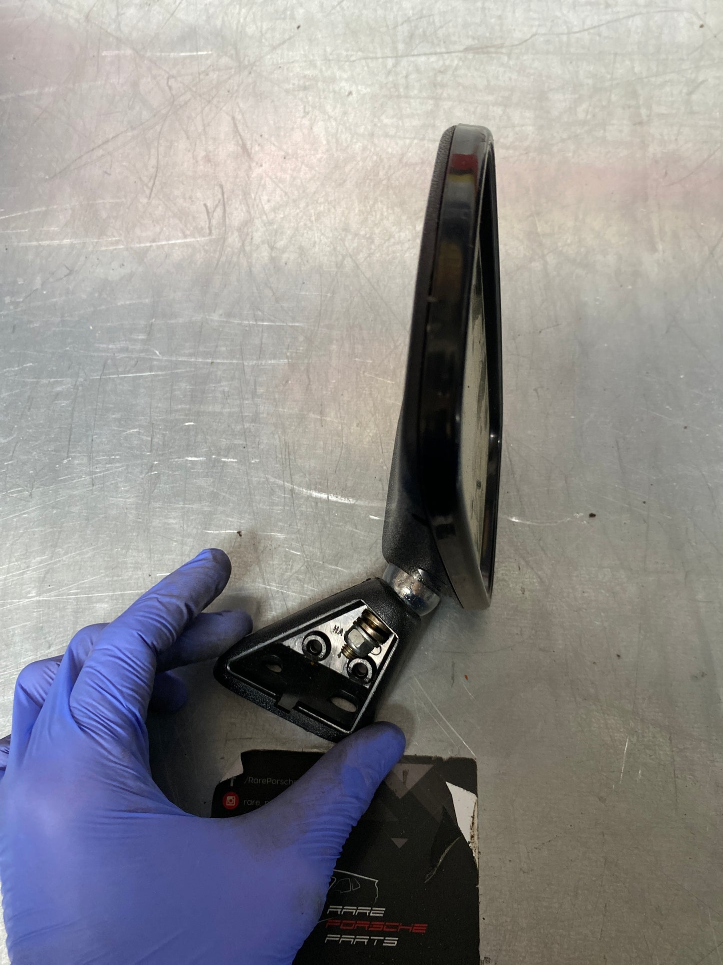 Porsche 924 early left wing mirror, 1976-1979, 477857501B new