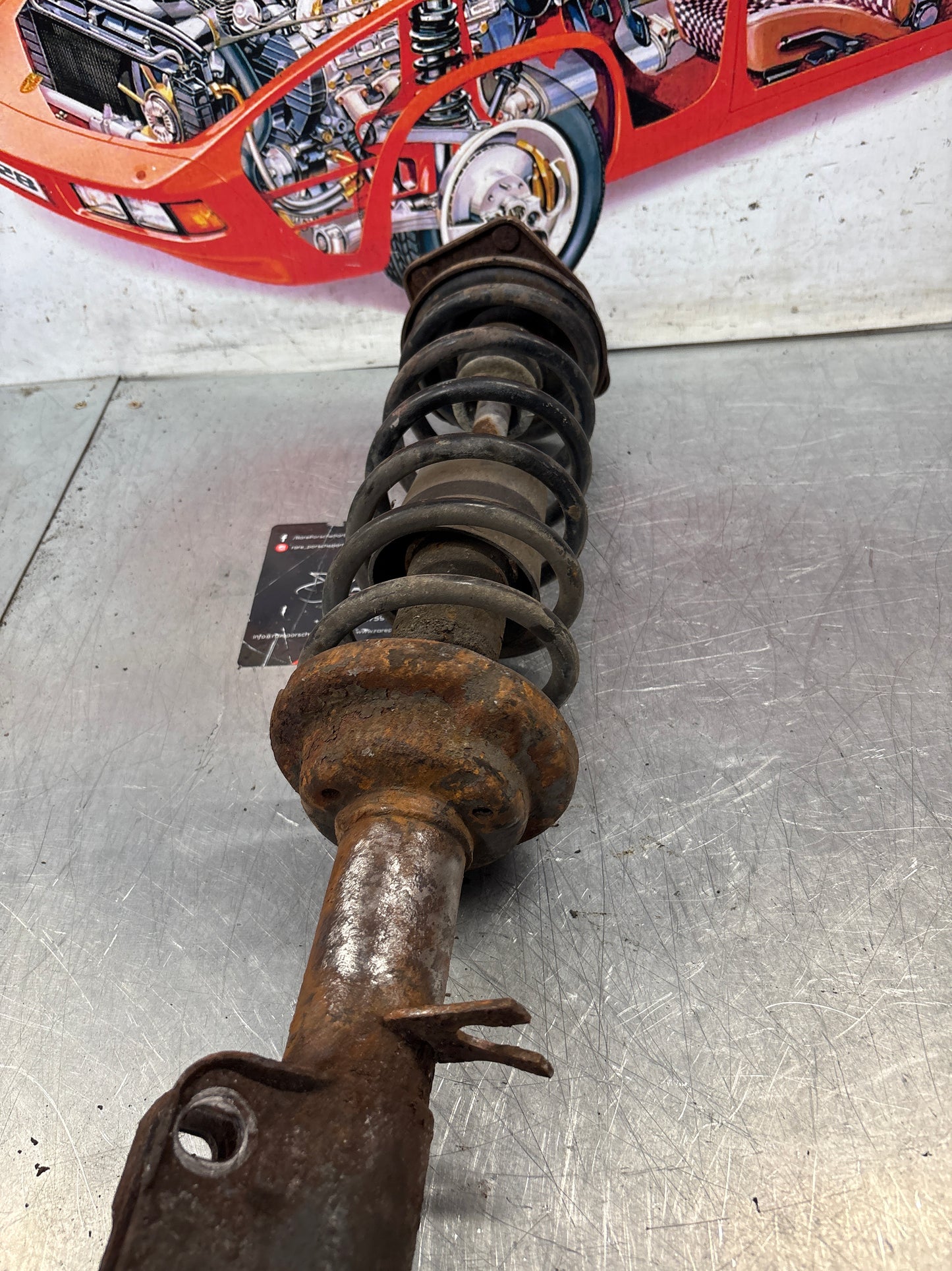 Porsche 924 Front shock absorber, used 477412031F