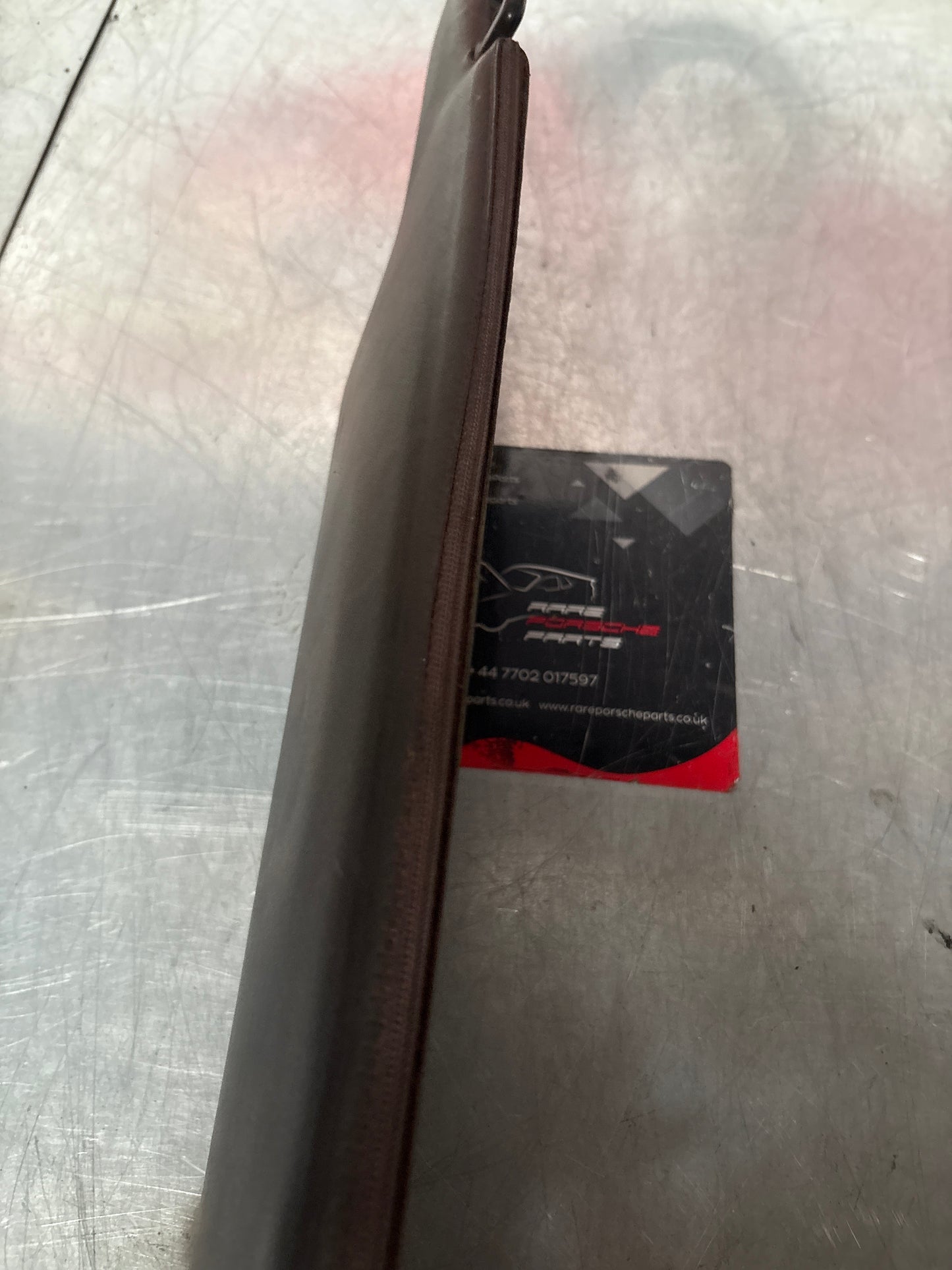 Porsche 928 brown sun visor with mirror, used, left 92873123702