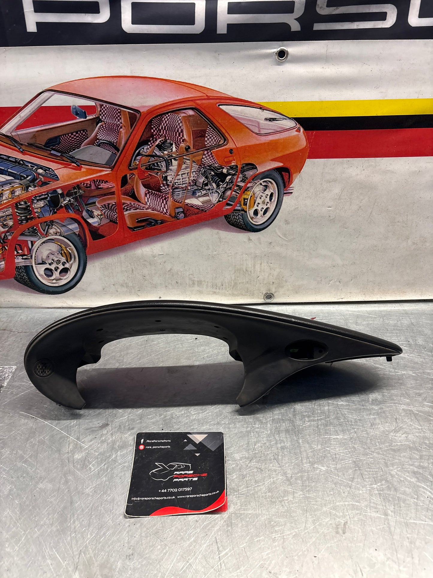 Porsche Boxster 986 dashboard cluster trim,black used 98655205500 / 98655205501