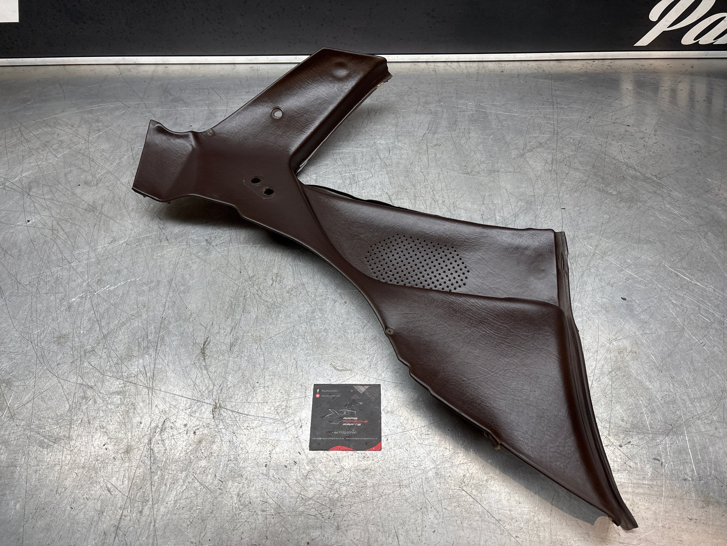 Porsche 944 924 brown left rear interior C Post trim /card . Quarter panel trim used, 94455502101