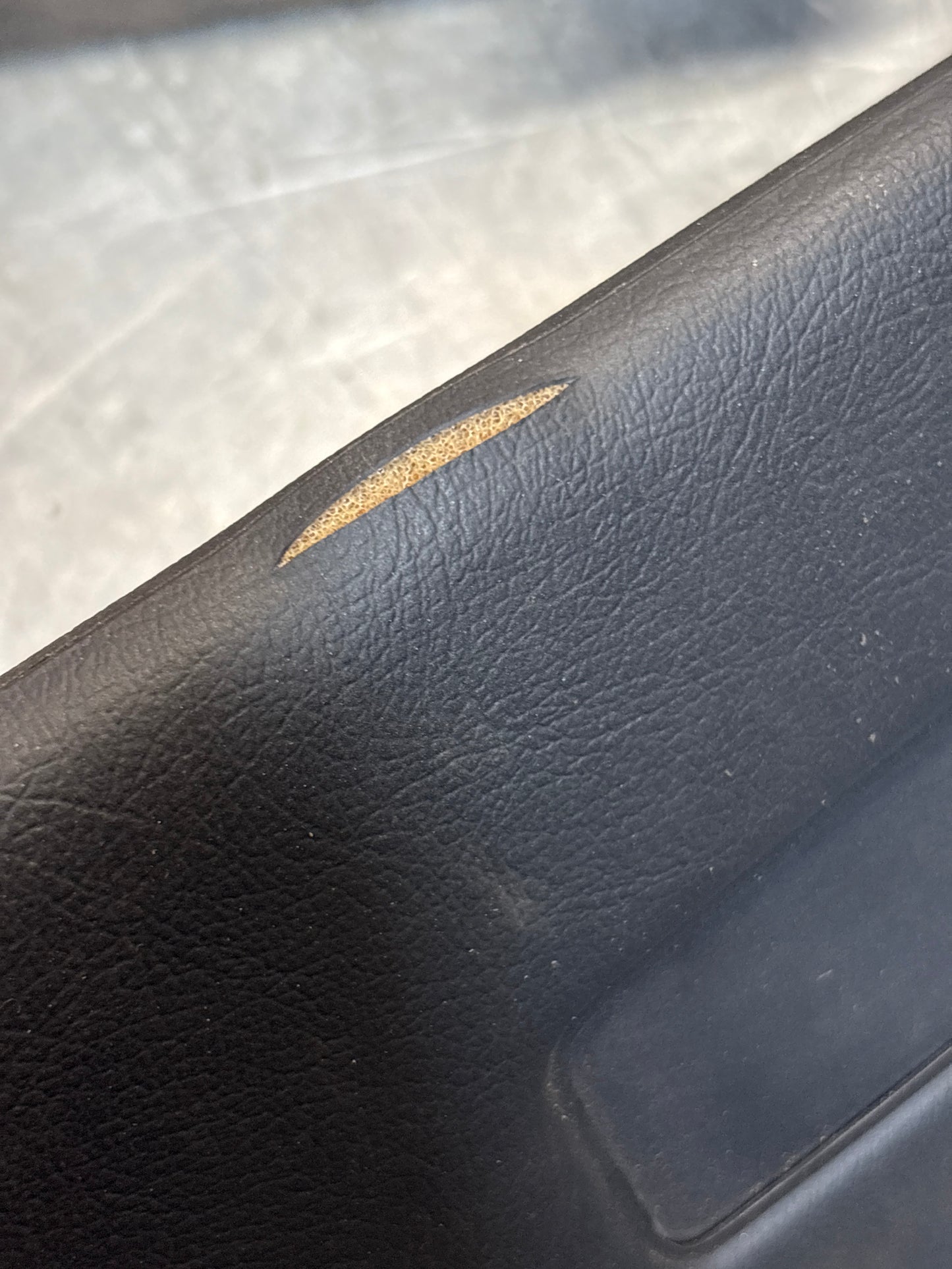Porsche 944 right sun visor with mirror, Black, used 94473103201