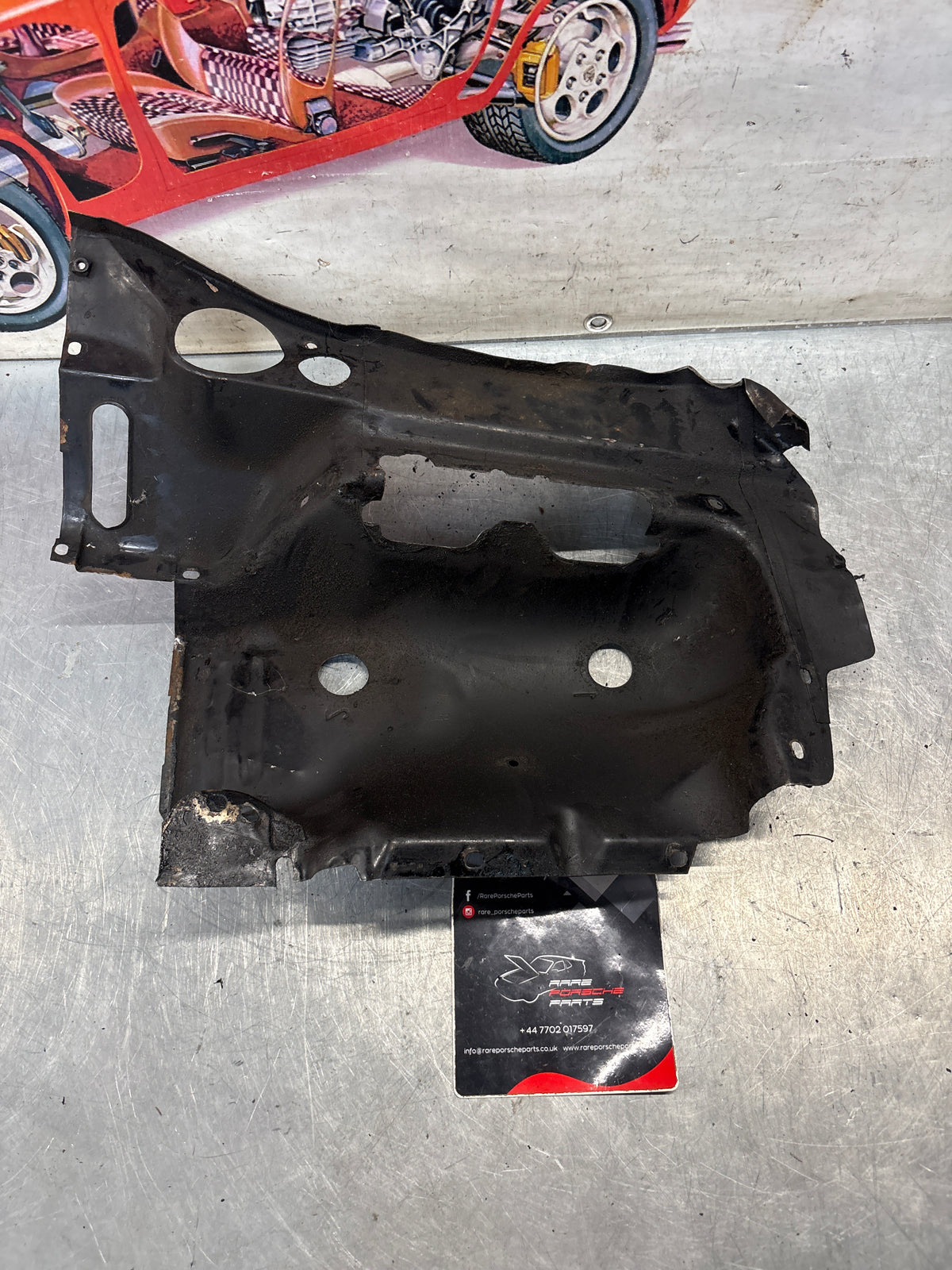Porsche 914 cylinder cover heat shield, 022119300A Used