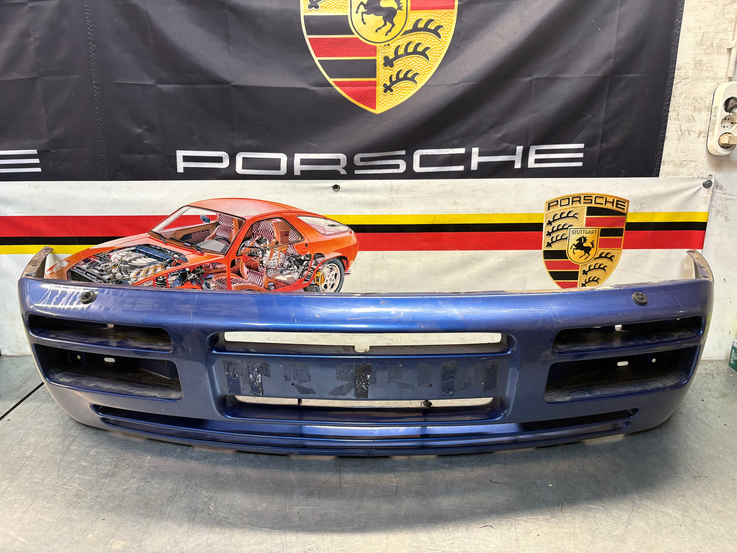 Porsche 944 S2 / Late turbo front bumper, used condition 95150537100