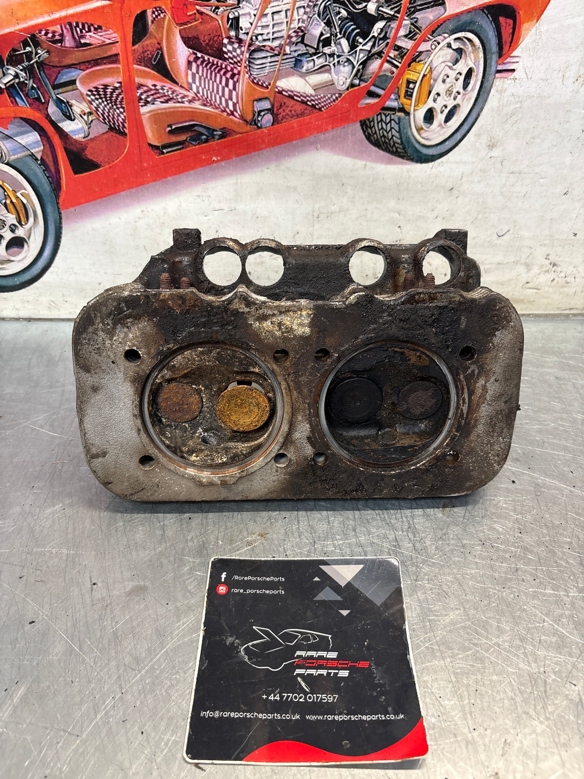 Porsche 914, cylinder head, right side, used 021101371Q