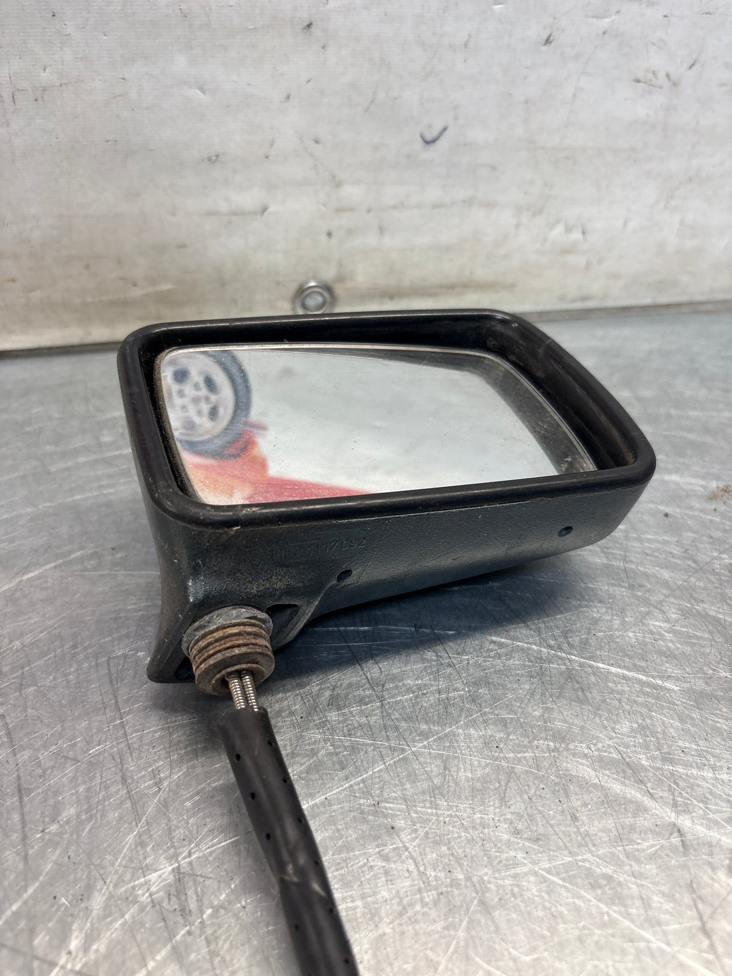 Porsche 924 early right side mirror, for spares or repair