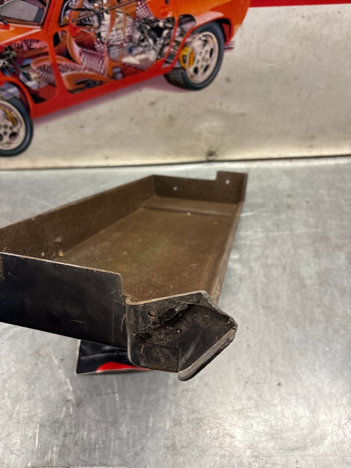 Porsche 924 944 under glove box shelf, brown 477857836A LHD only, for spares or repair