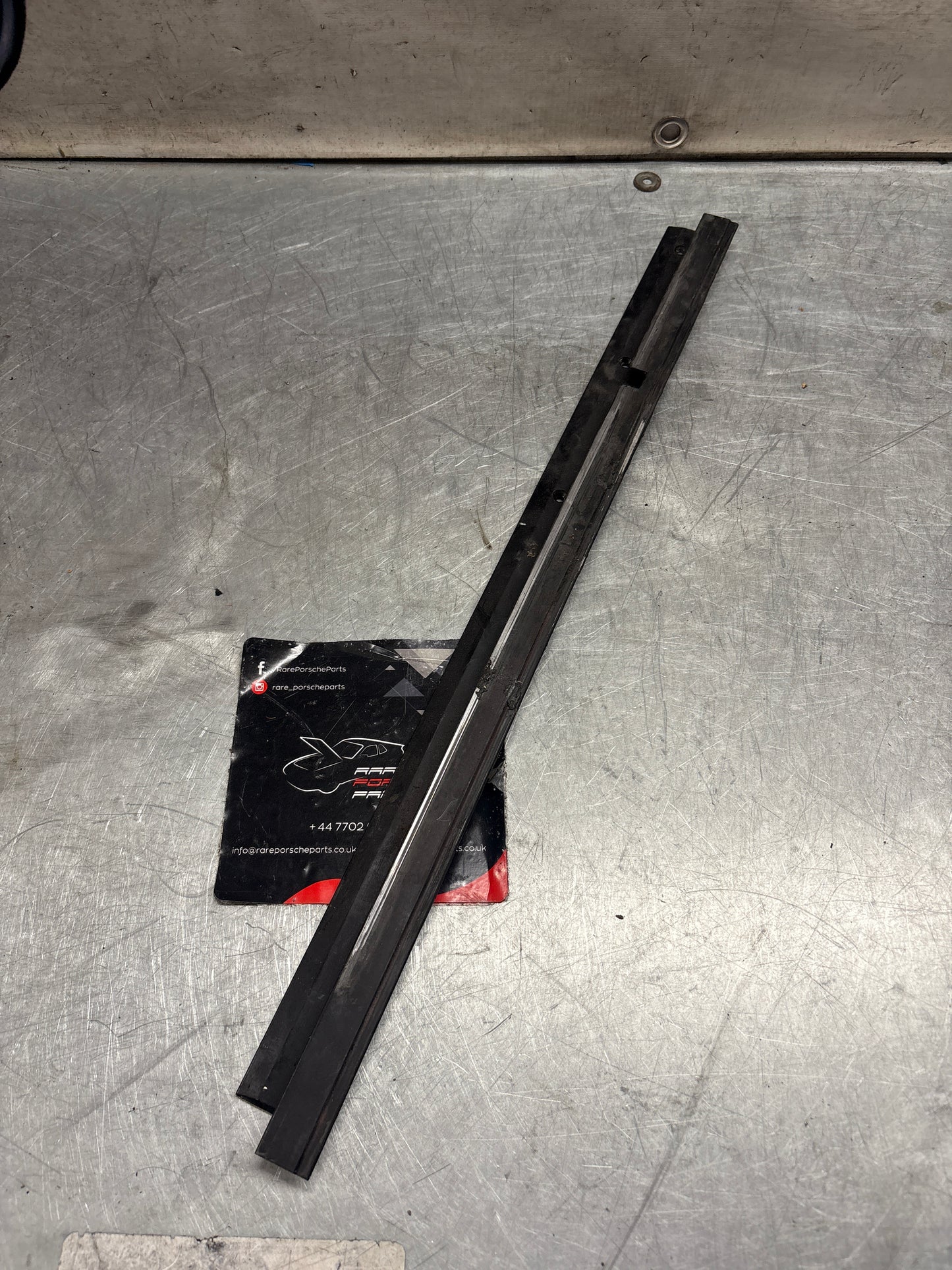 Porsche 928 left sunroof guide rail, used 92856401641
