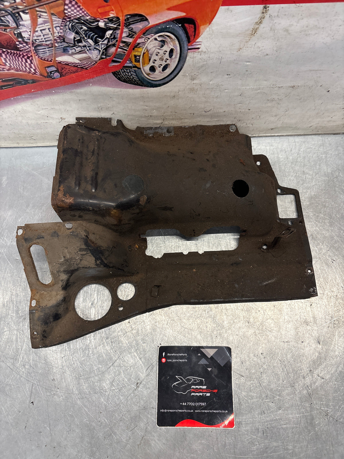 Porsche 914 cylinder cover heat shield, 022119300A Used