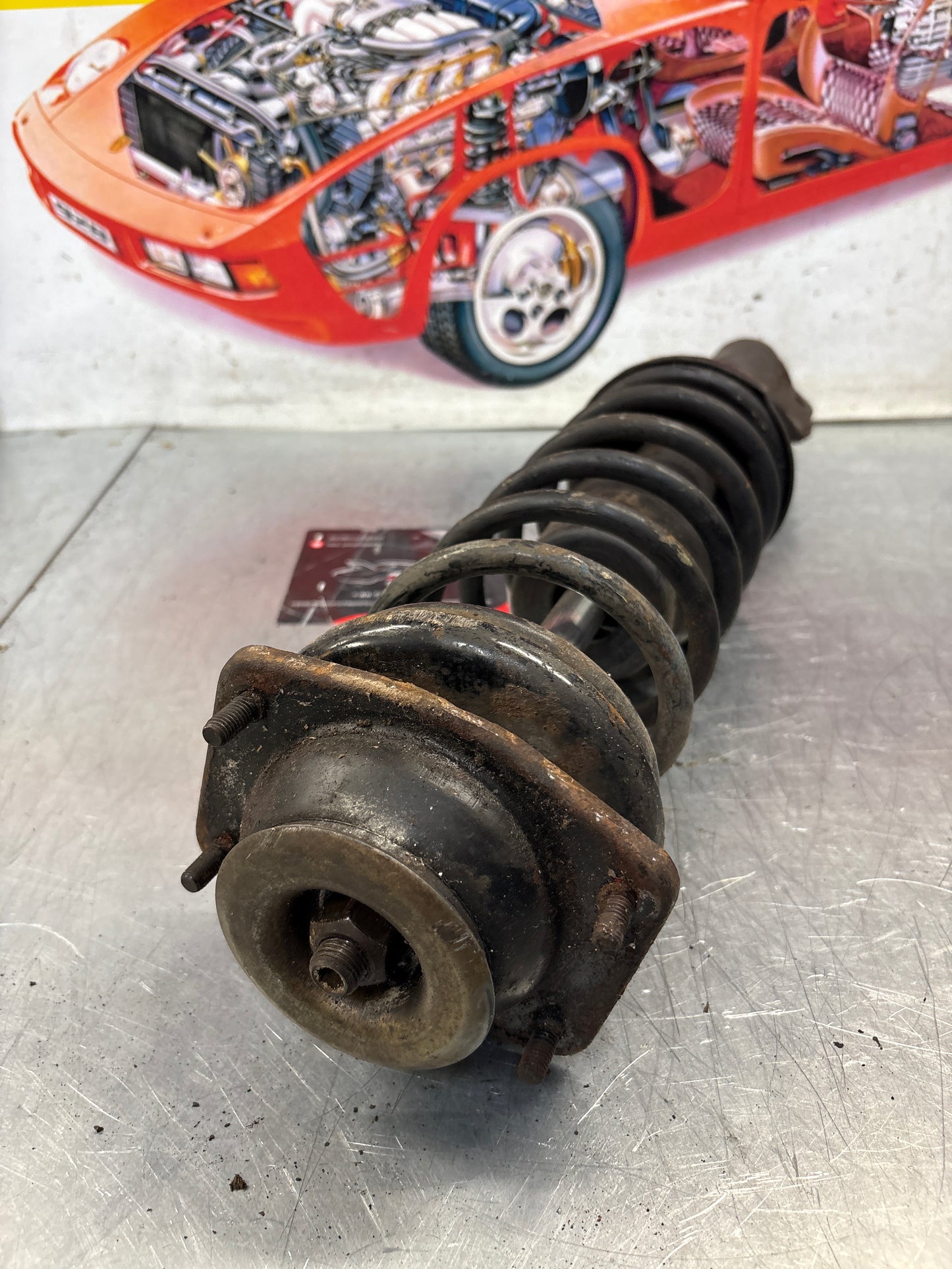 Porsche 924 Front shock absorber, used 477412031F