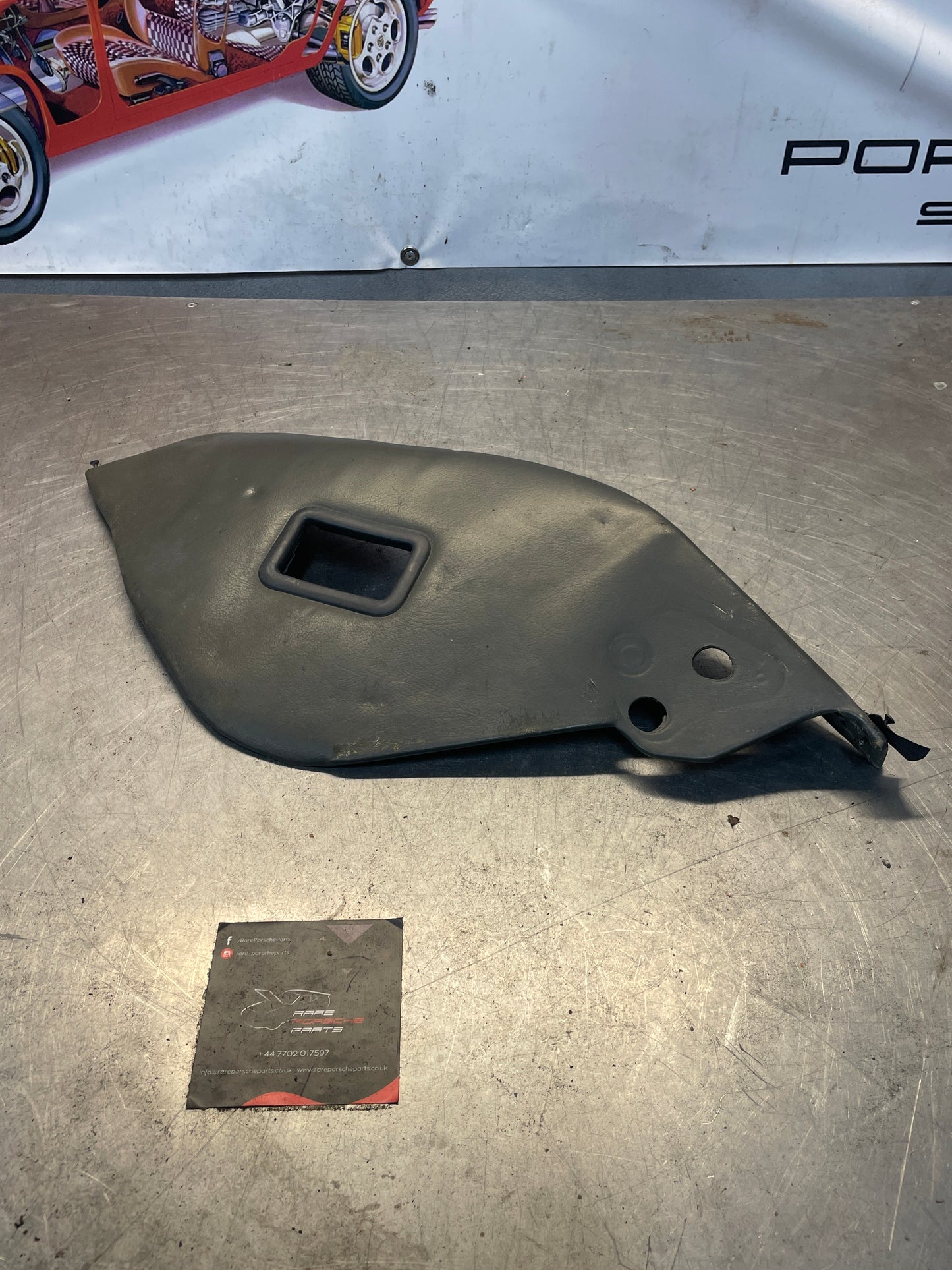 Porsche 928 Rear Seat Side Panel Right, grey, used 92852204204