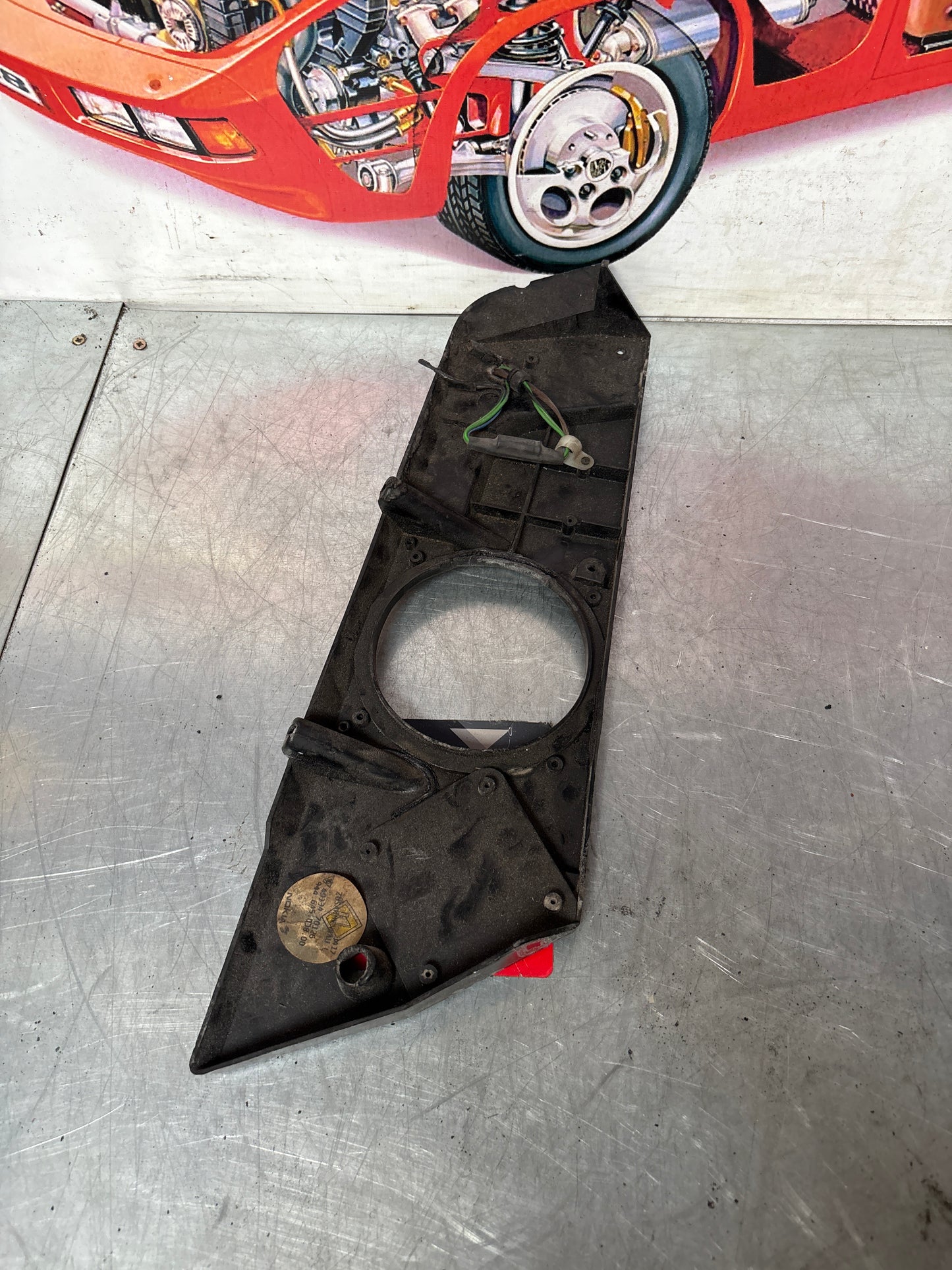 Porsche 944 speaker board housing, used 94455514401R