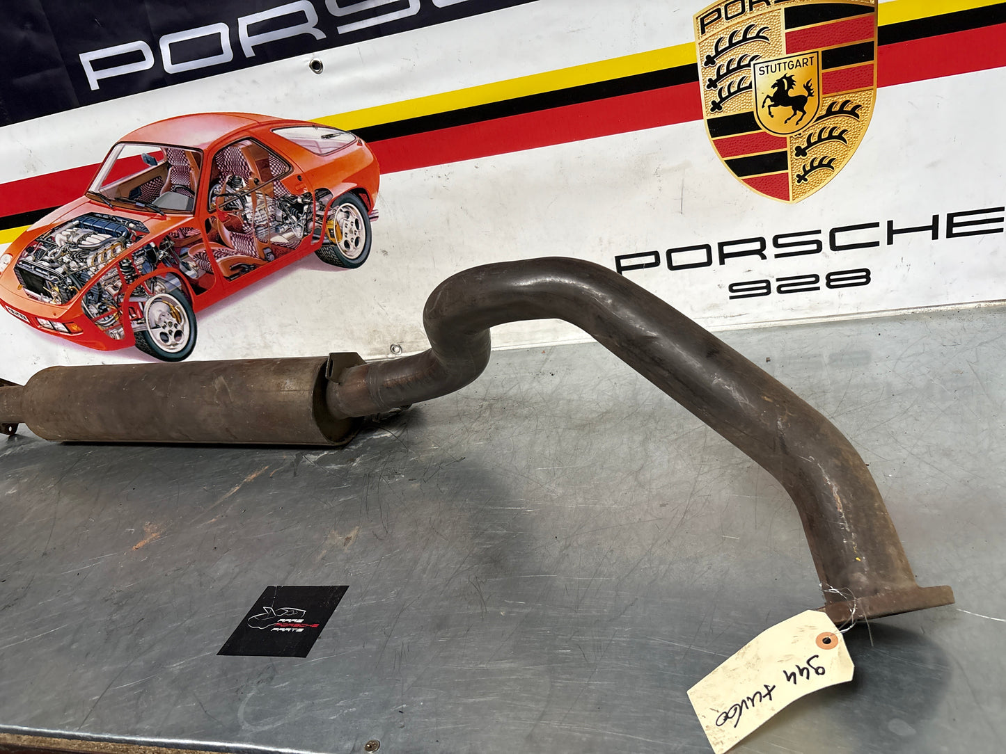 Porsche 944 Turbo front exhaust muffler 95111109303 used