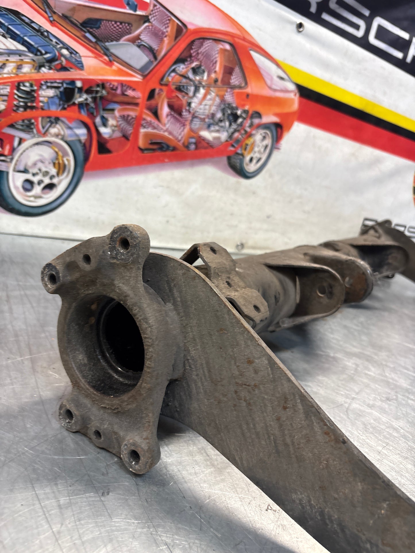 Porsche 924S/Turbo / 944 Rear axle carrier, used 94433104502