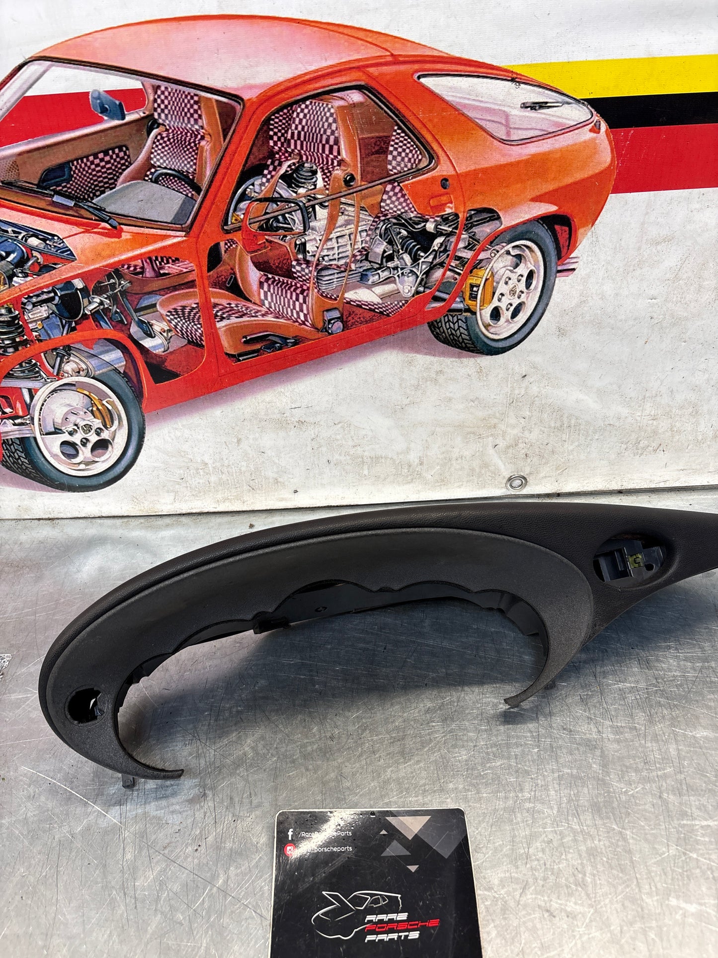 Porsche 911 996 dasboard cluster trim, used, black 99655205902