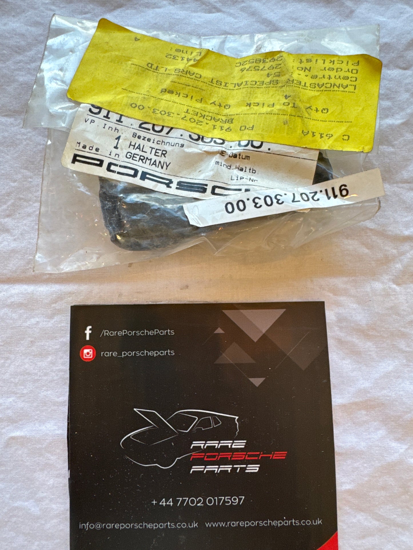 Porsche 911 long oil pipe support 91120730300 NOS