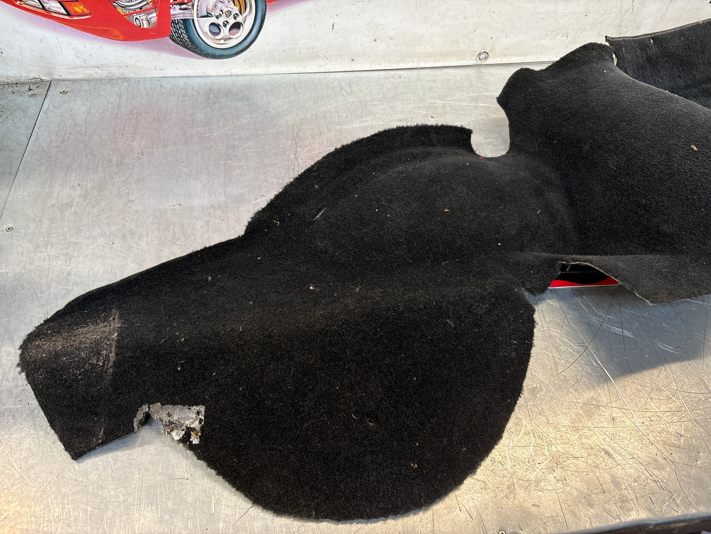 Porsche 924S 944 85.5- side trim panel, right, O/S black 94455508401 used