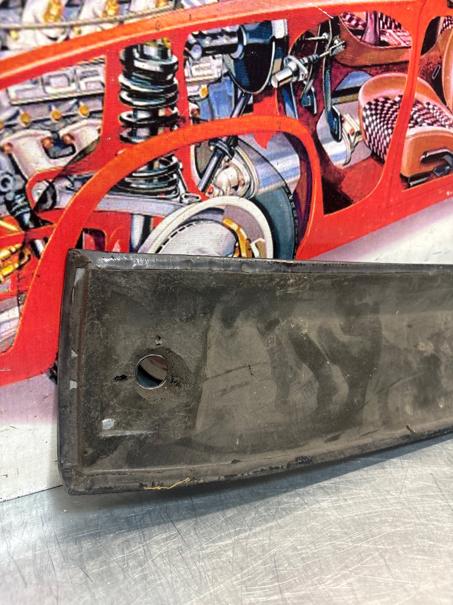 Porsche 924 944 -85.5 rivestimento tetto anteriore/aletta parasole, nero 477867511, usato