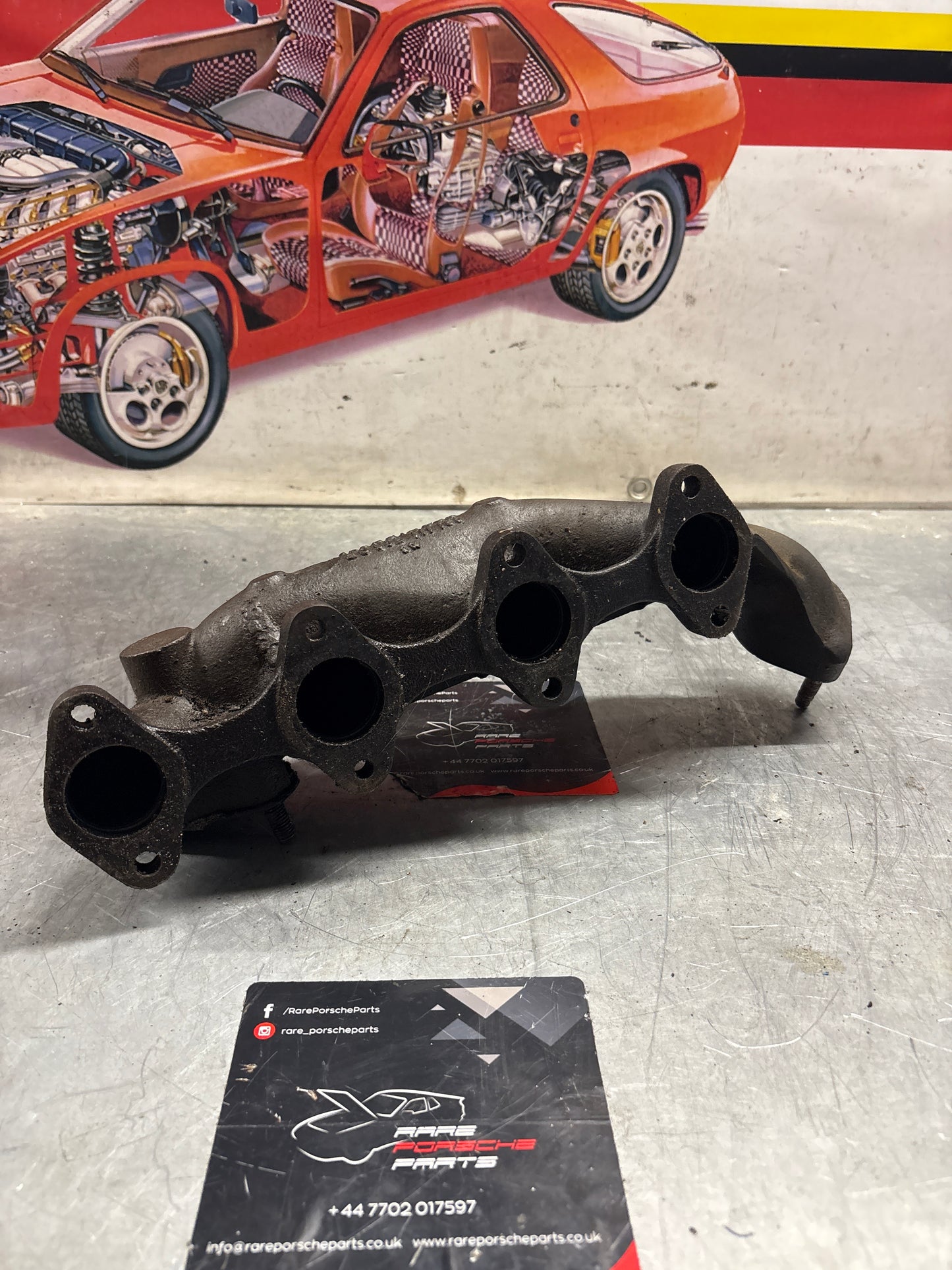 Porsche 924 Turbo exhaust manifold, used 9311115960R