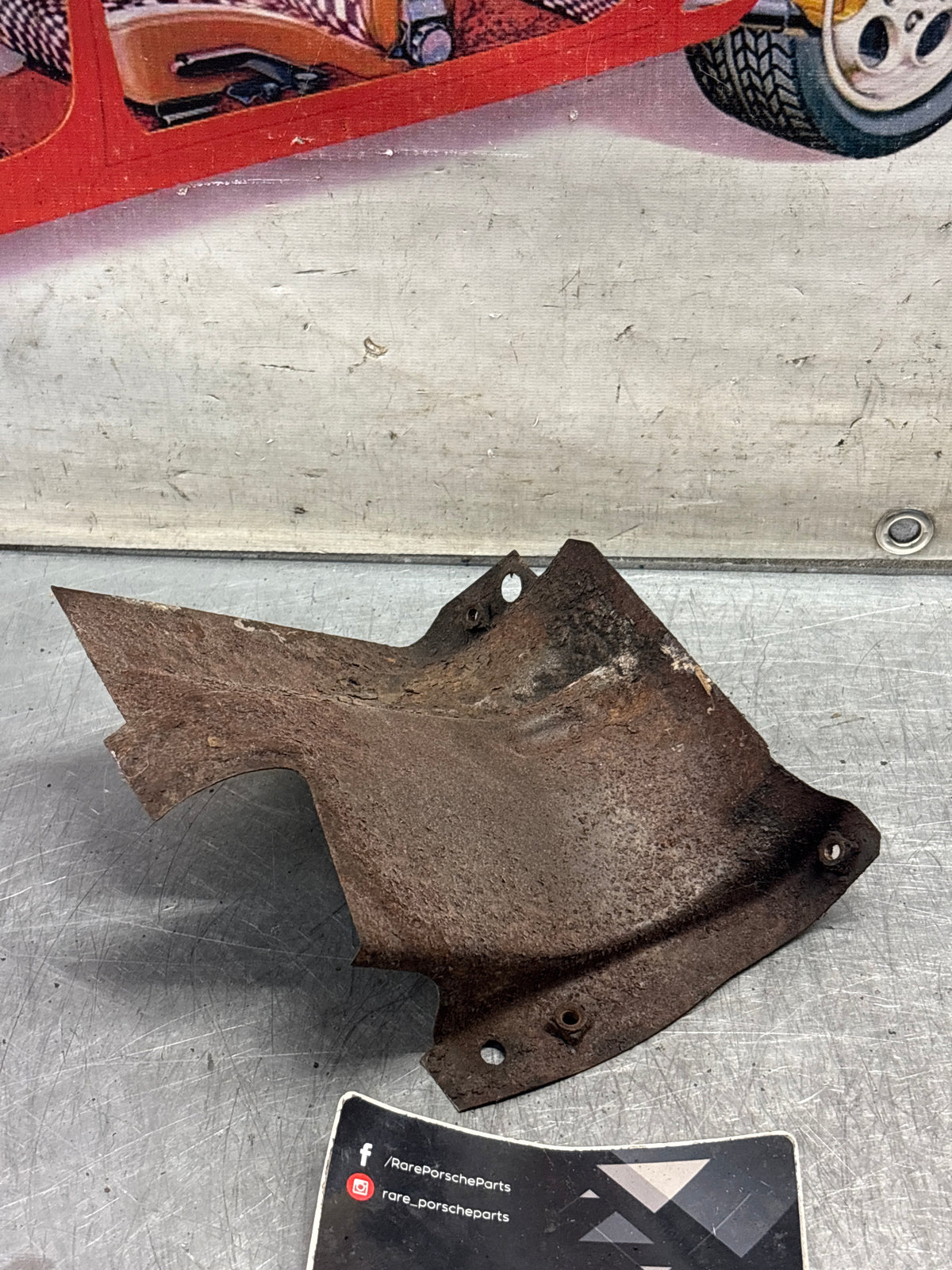 Porsche 914 front air cooling guide plate, used 021119358