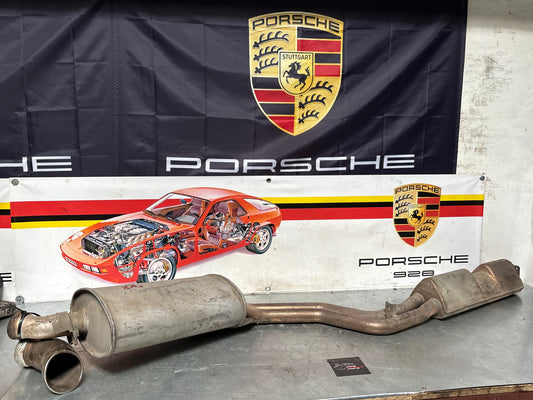 Porsche 968 exhaust system rear muffler, used 94411104111