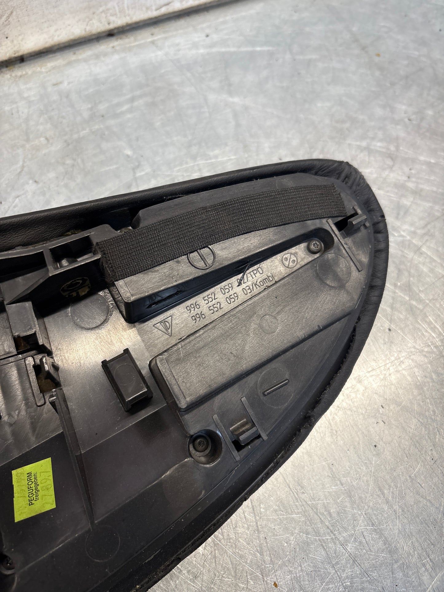 Porsche 911 996 dasboard cluster trim, used, black 99655205902