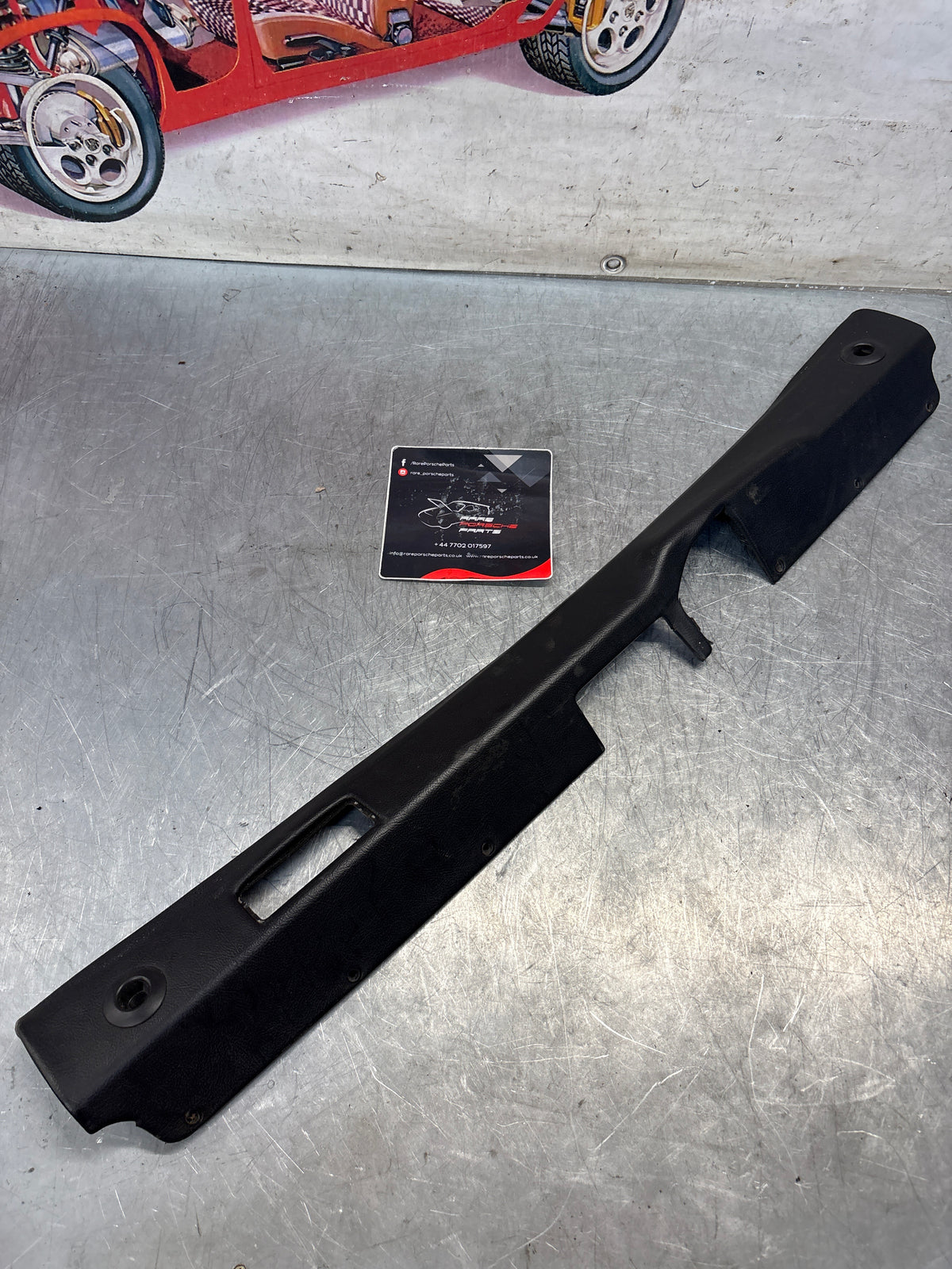 Porsche 928 tailgate interior trim, used, black 92855504705