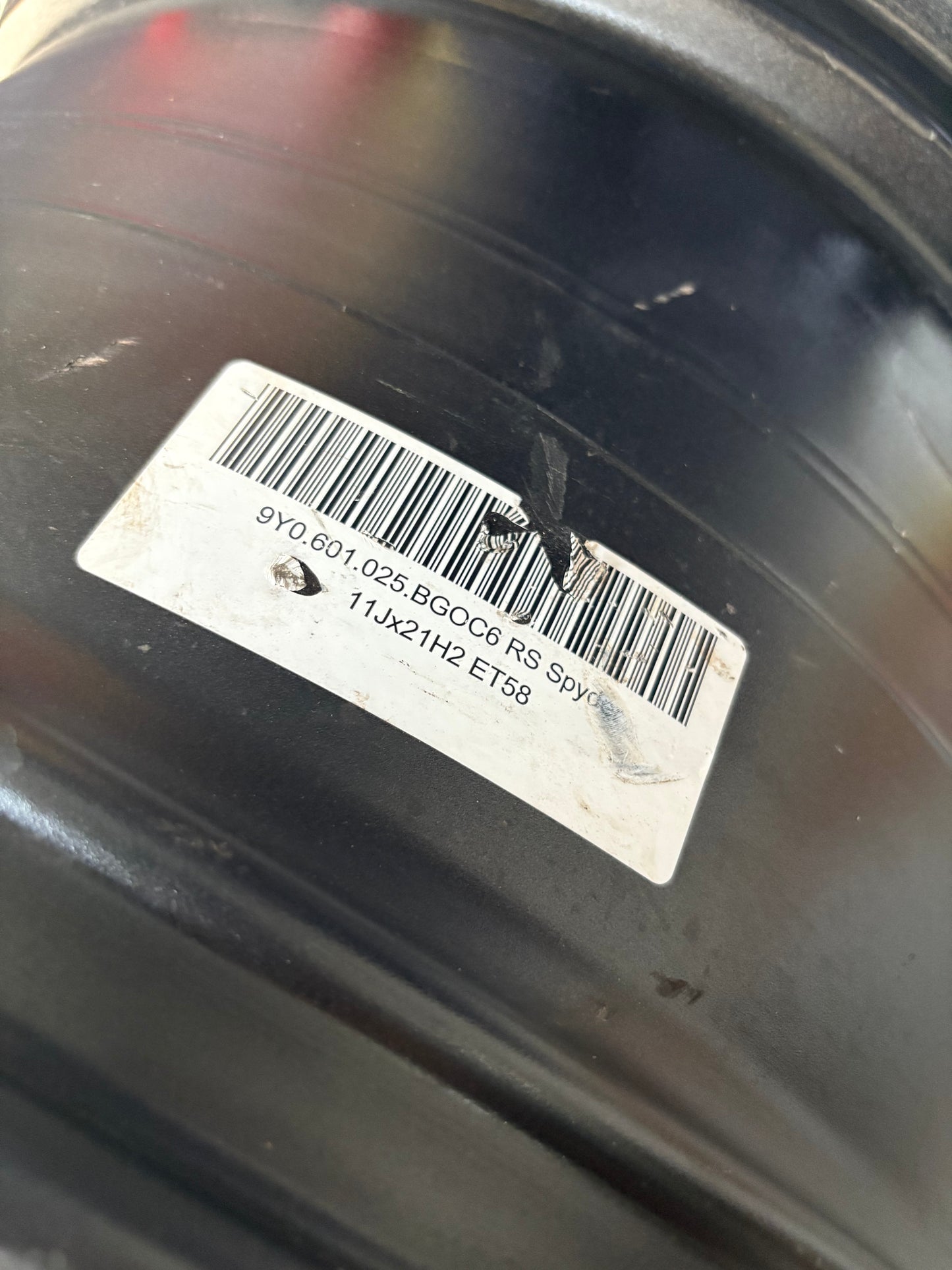 Porsche Cayenne RS spyder wheel, used in very nice condition, 9Y0601025BG, ET58, 11Jx21”