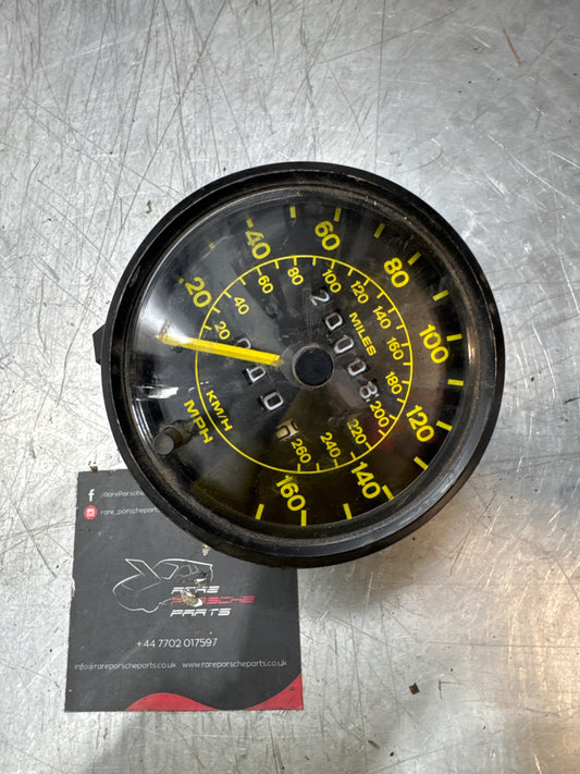 Porsche 944 speedometer showing 20008 miles 94464103600 spares or repair