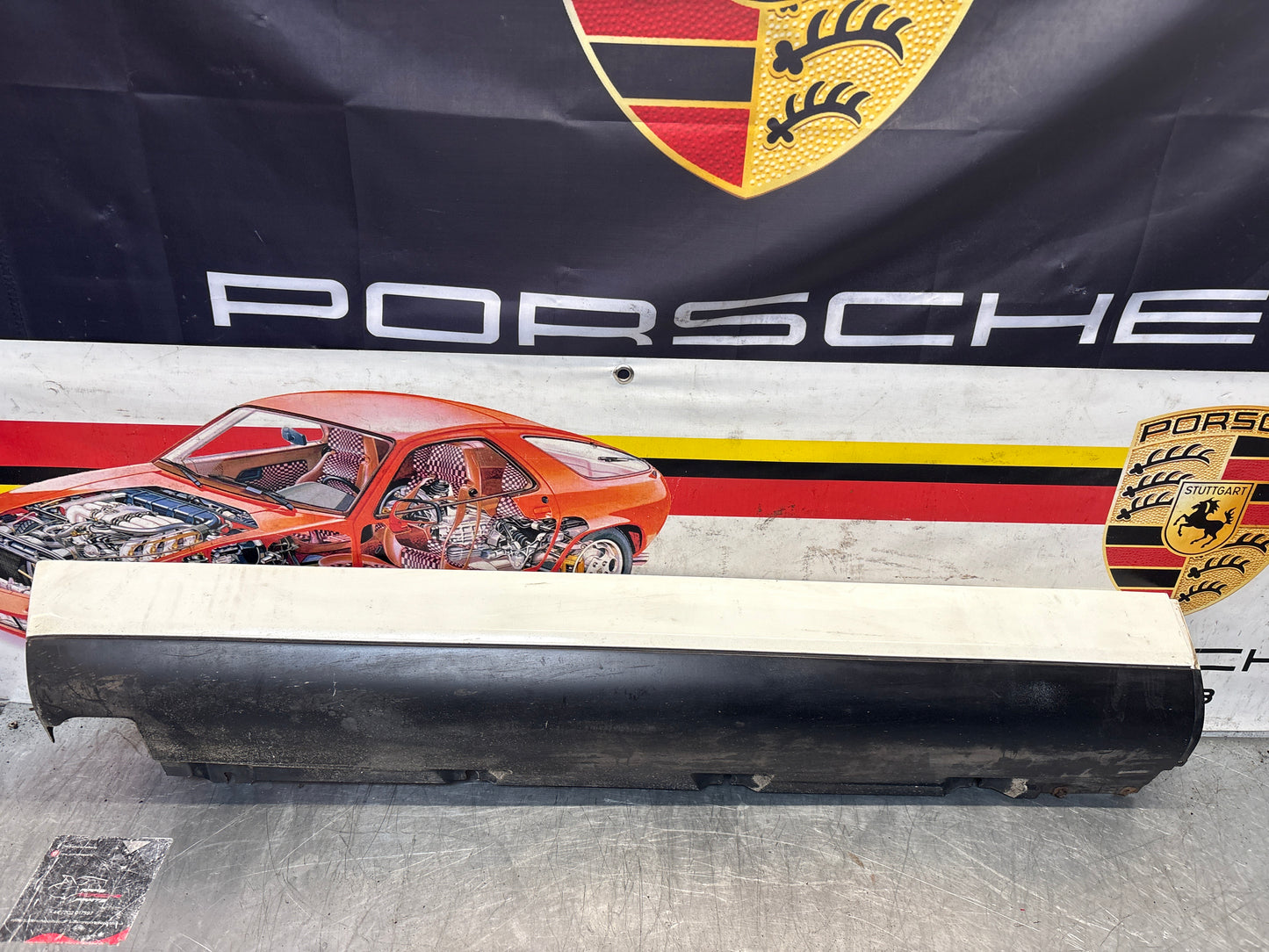 Porsche 911 964 left side sill cover, used 96455919301