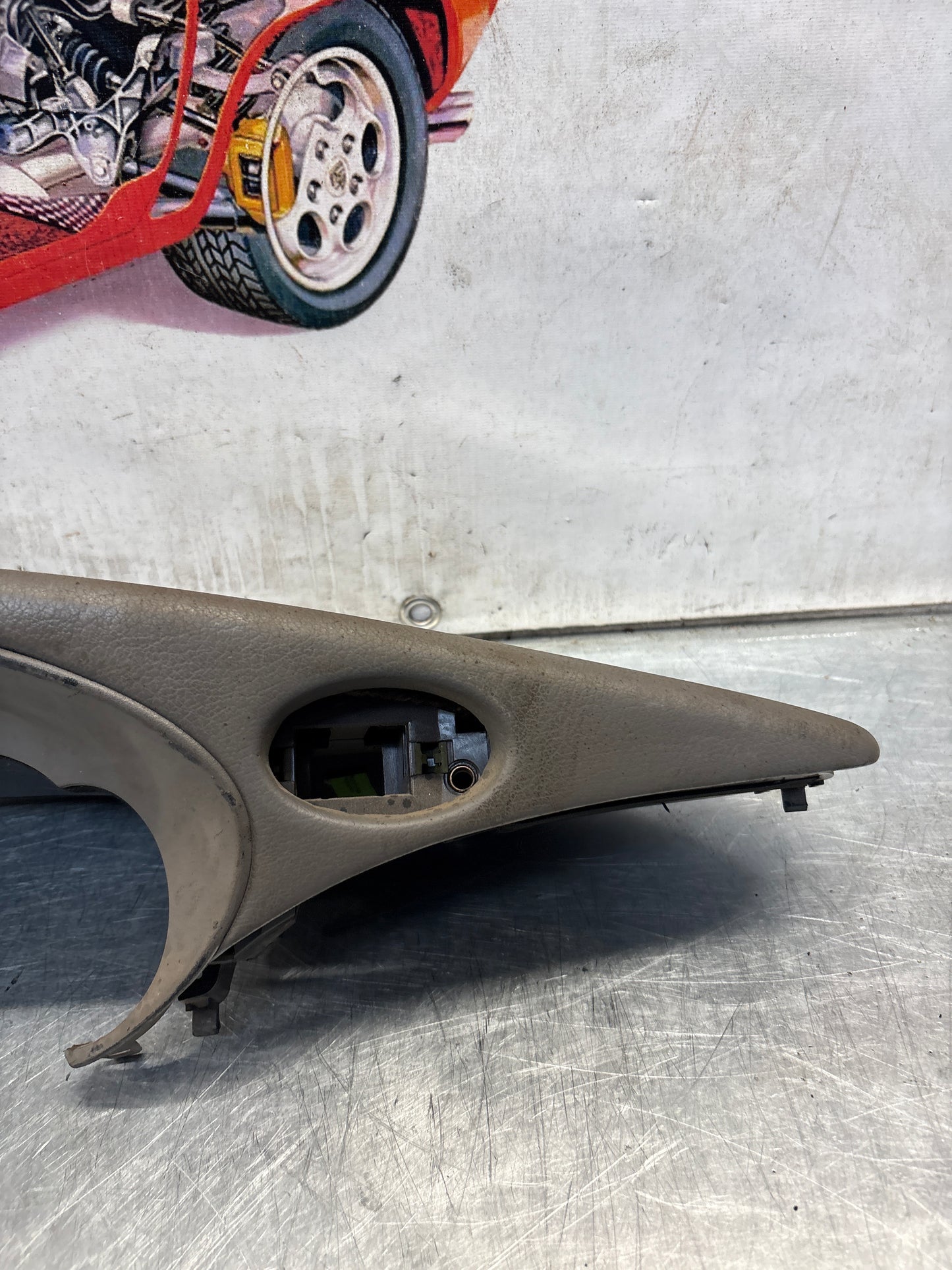 Porsche 911 996 dasboard cluster trim, used, grey 99655205902