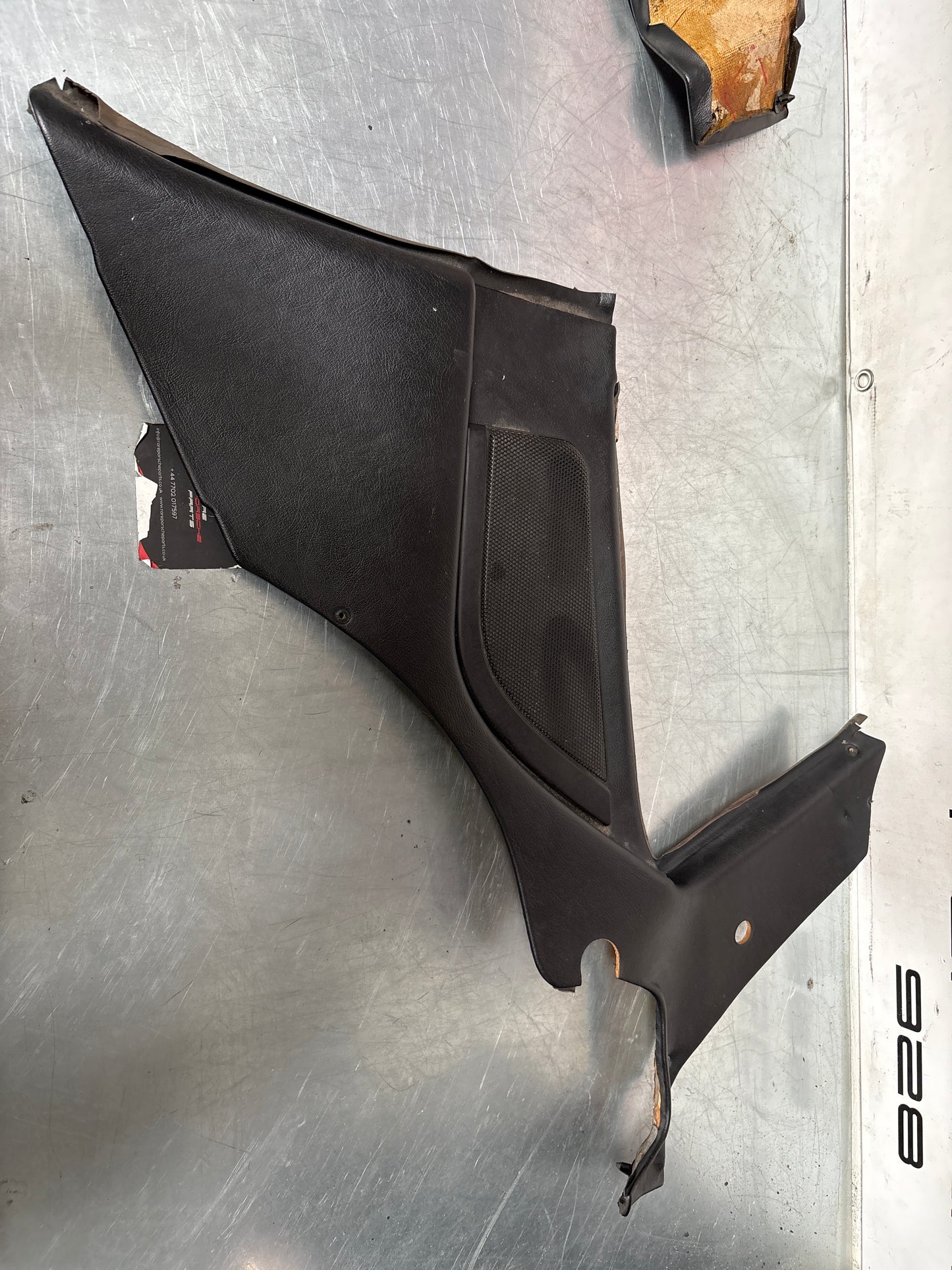 Porsche 944 Turbo S2 Black rear interior C Post trims/cards with M490 sound package, used 94455502113 / 94455502213