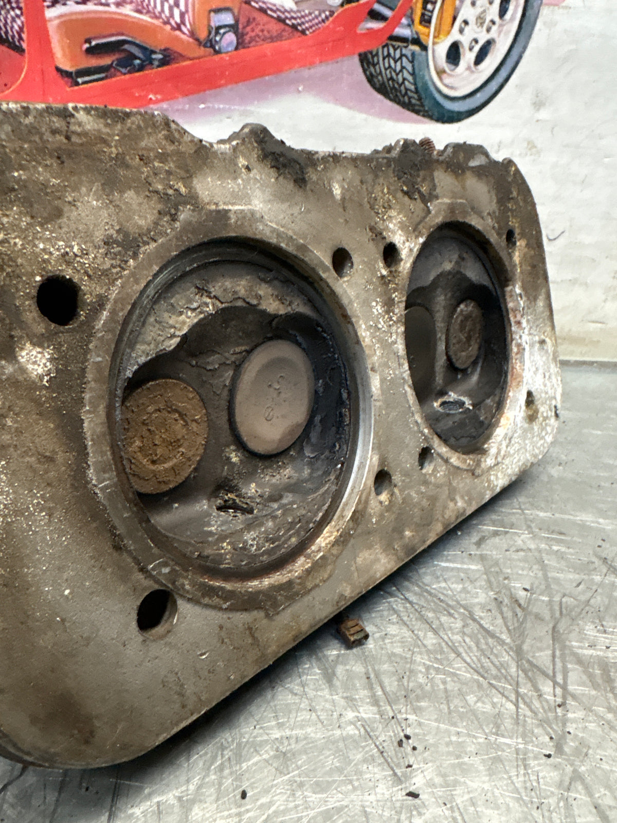 Porsche 914, cylinder head, used 022101372