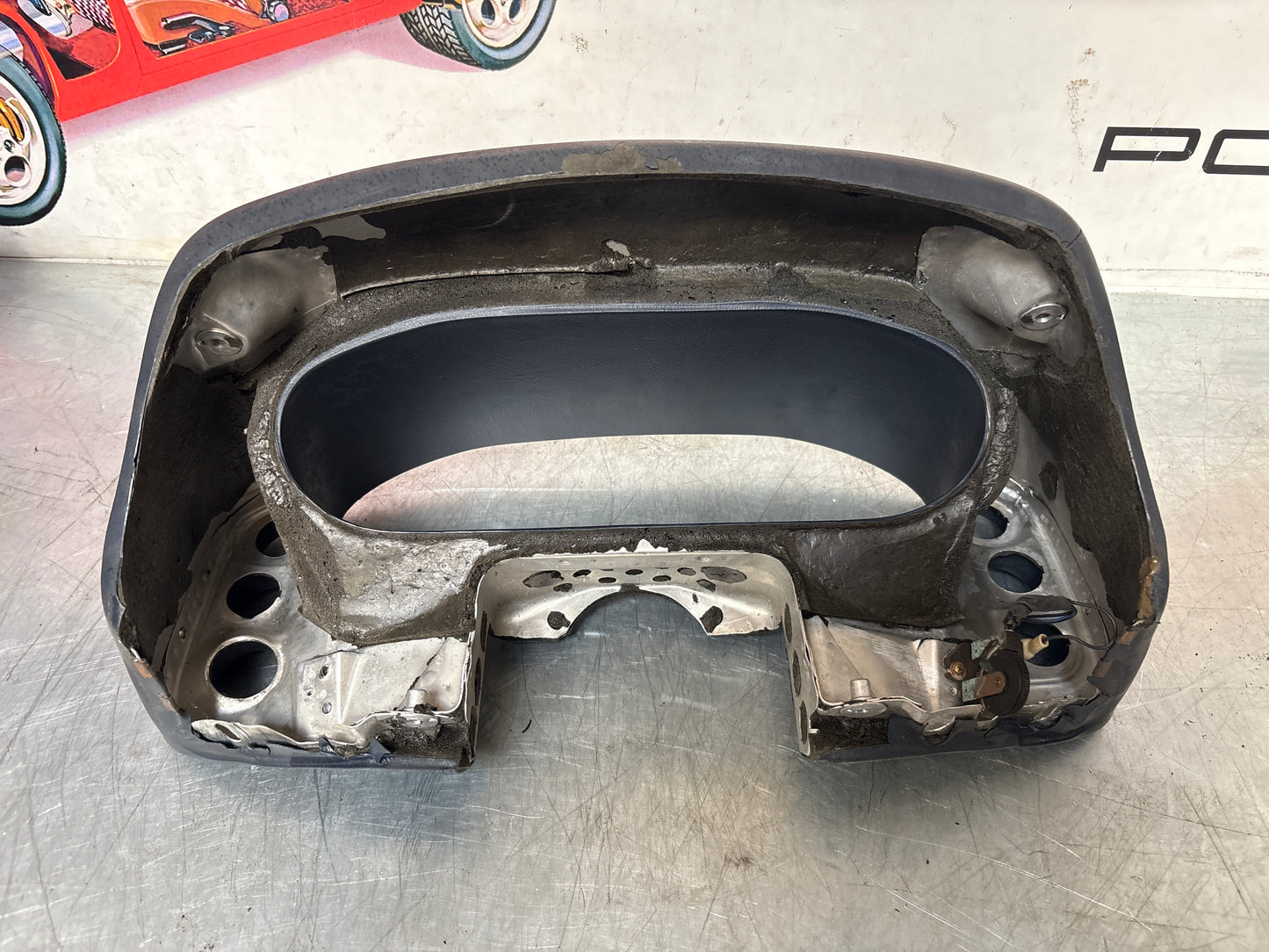 Porsche 928 blue dashboard trim, used