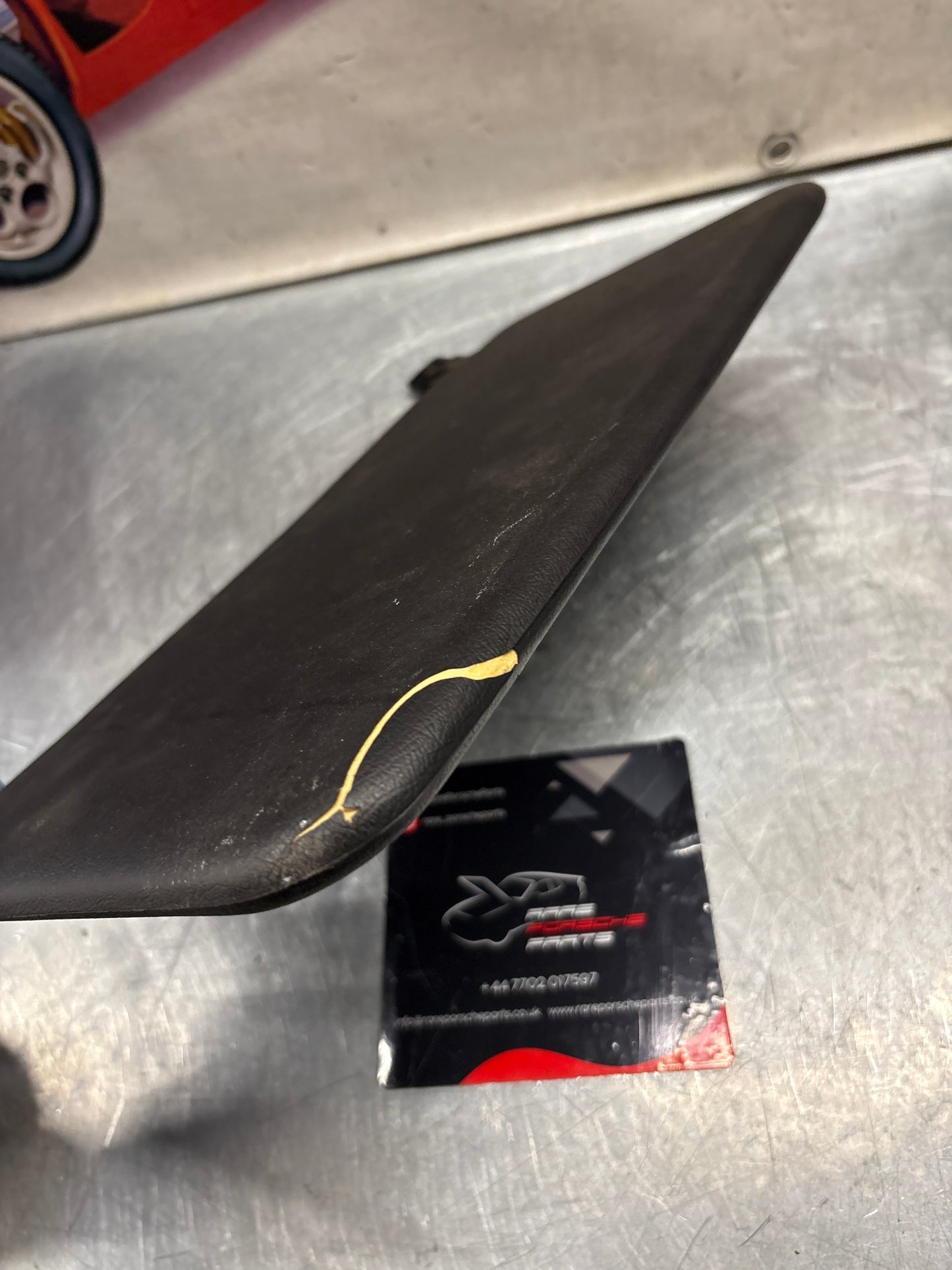 Porsche 928 L+R rear sunvisor, black, used 92873103504