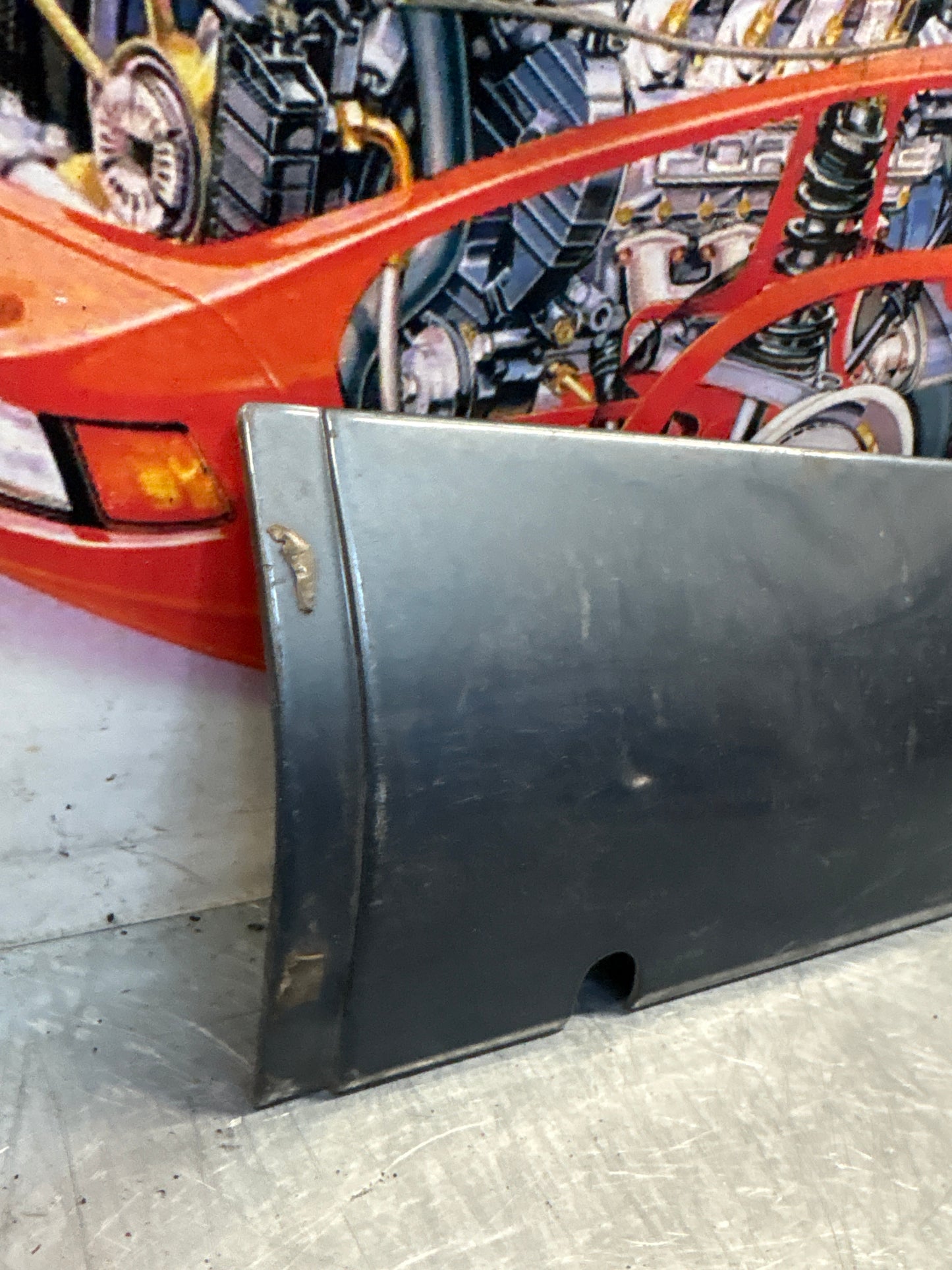 Porsche 928 S4 left sill cover, used 92855908502