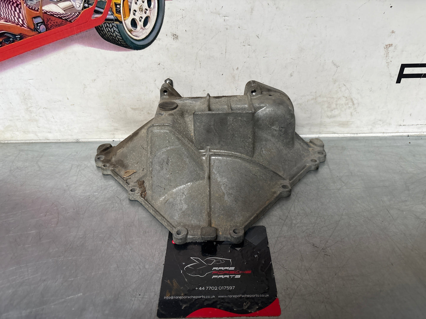 Porsche 928 Bell Housing Bottom Cover, used 9281164116R