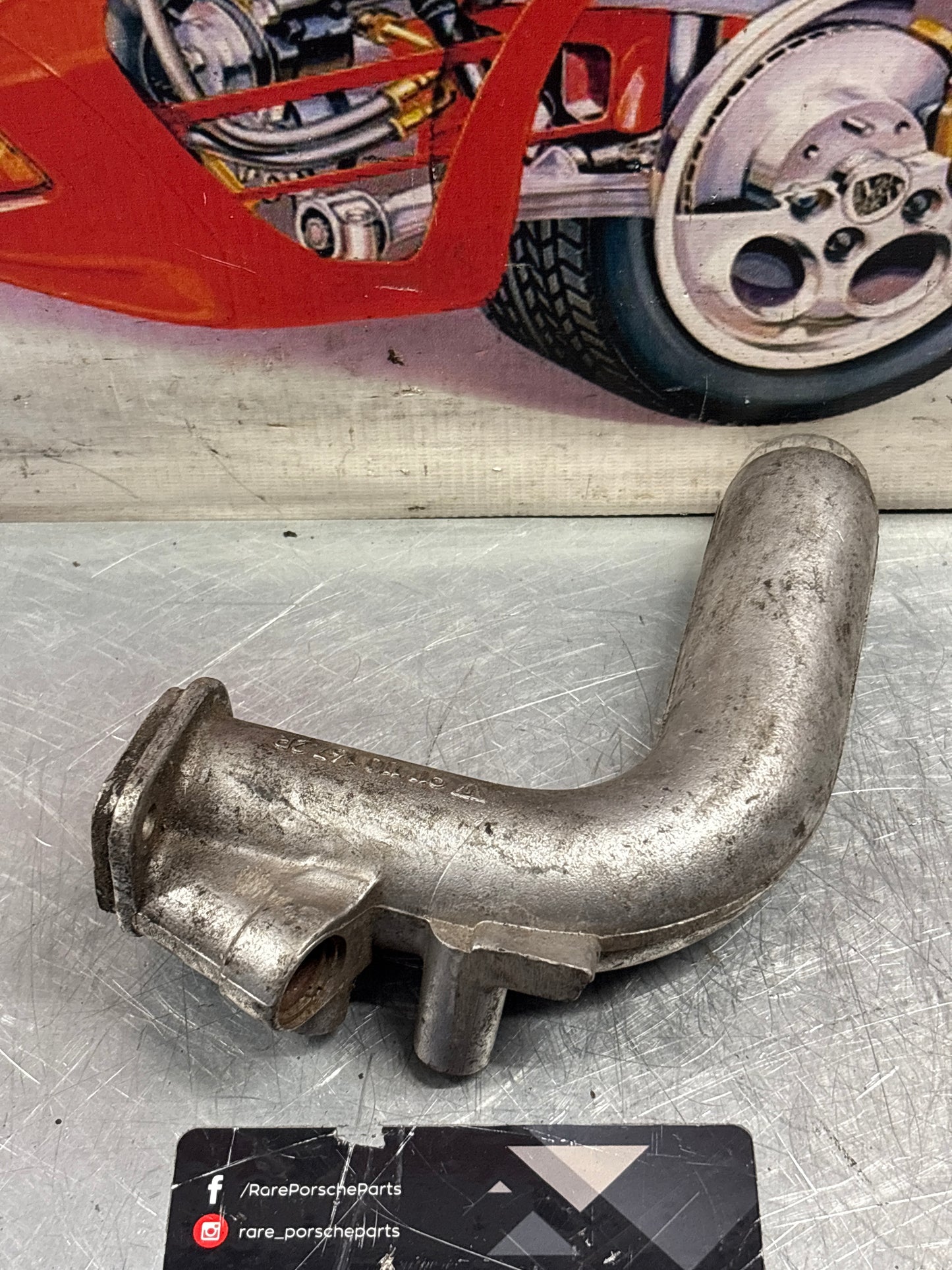 Porsche 911 intake manifold pipe, used 9111101672R